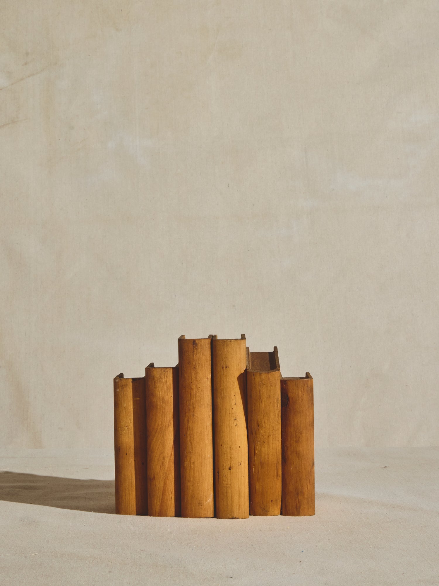 Wooden Bookend Sculpture