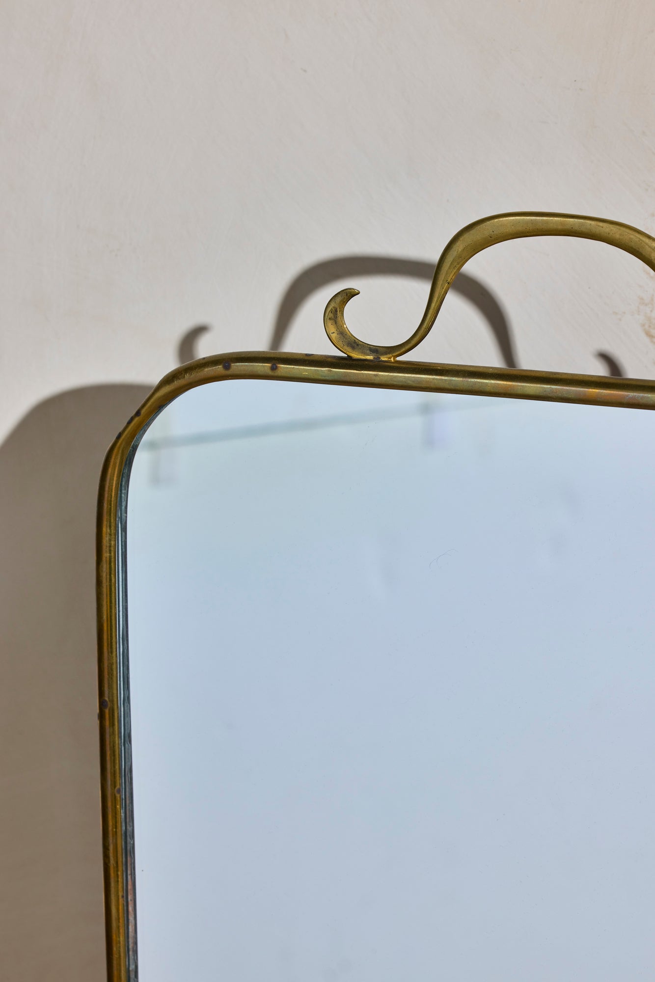 English Brass Mirror
