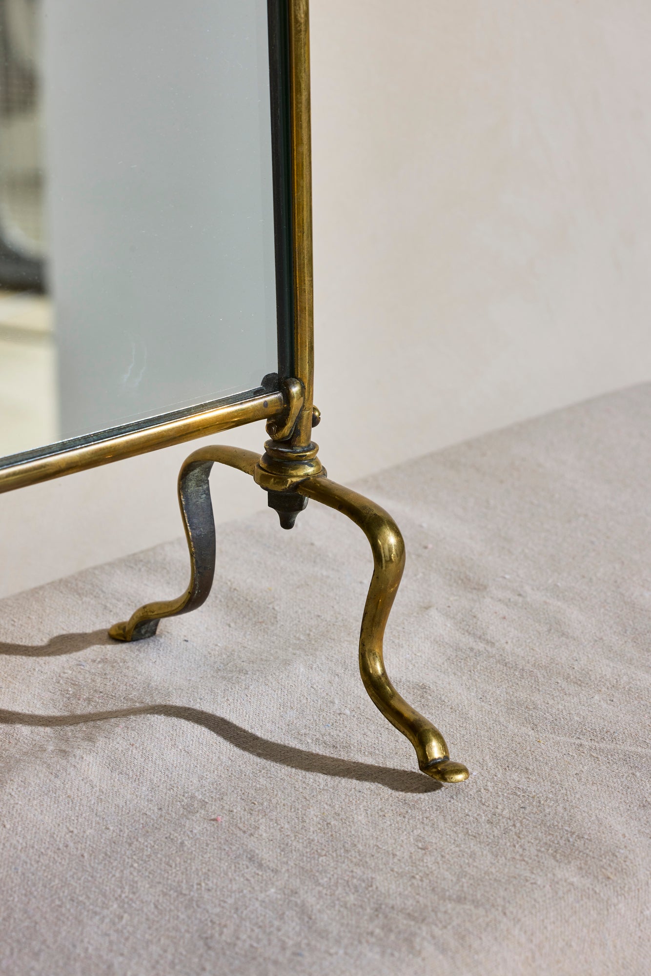 English Brass Mirror