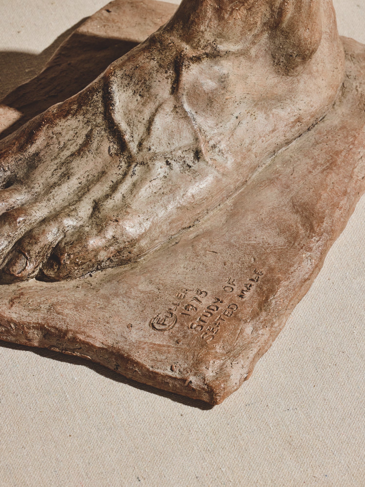 Modeled Clay Foot