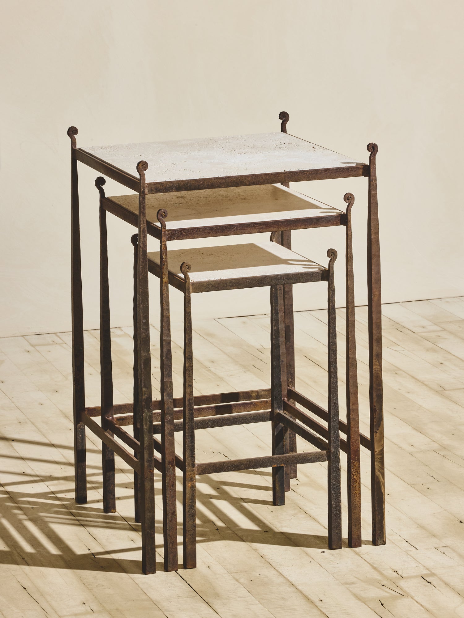 Travertine Nesting Tables