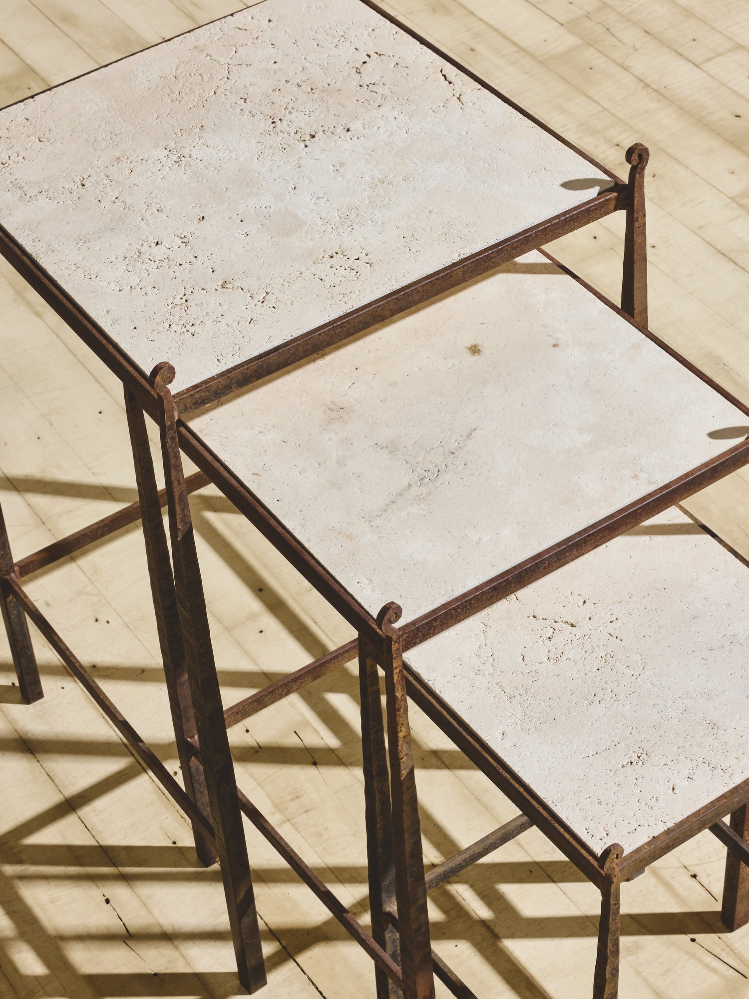 Travertine Nesting Tables