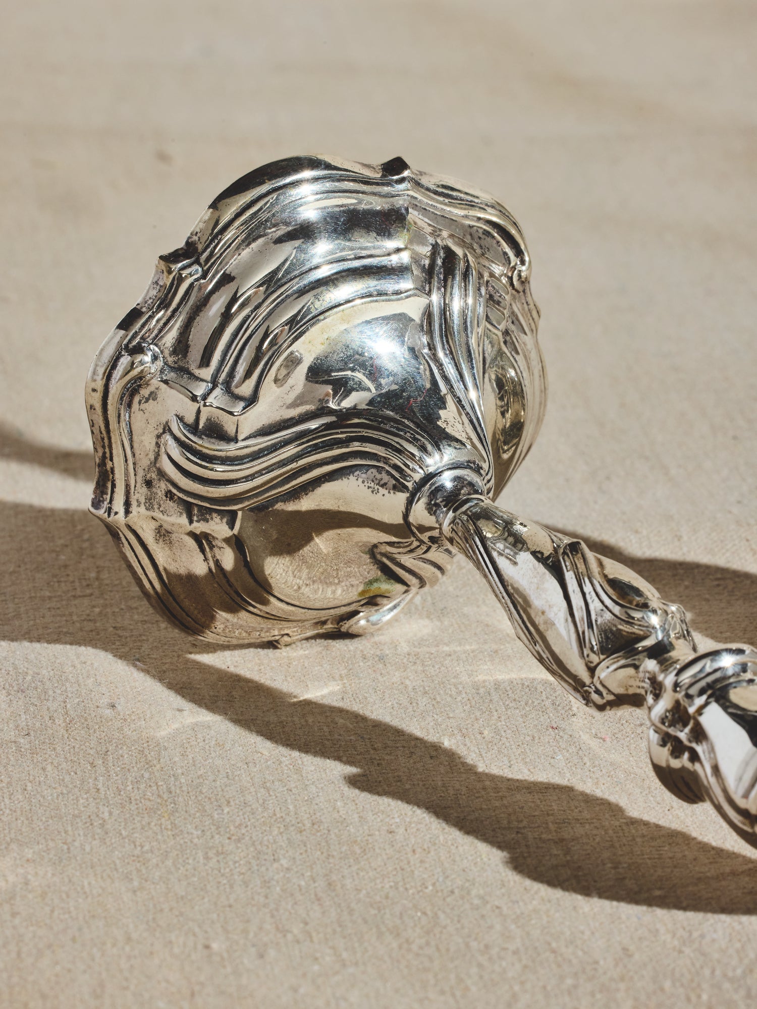 Silver Swirl Candlesticks