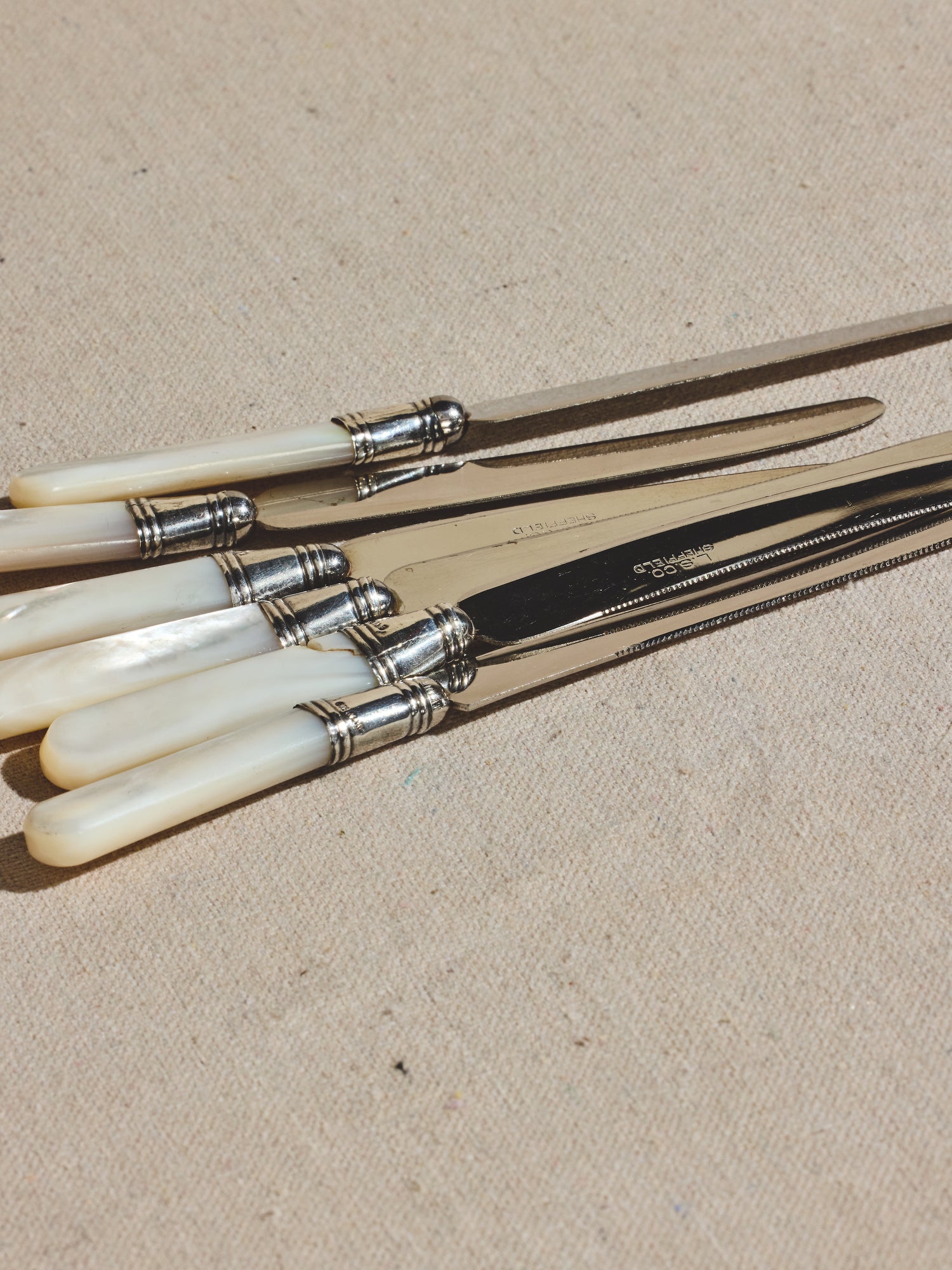 Sheffield Mother of Pearl Knife Set