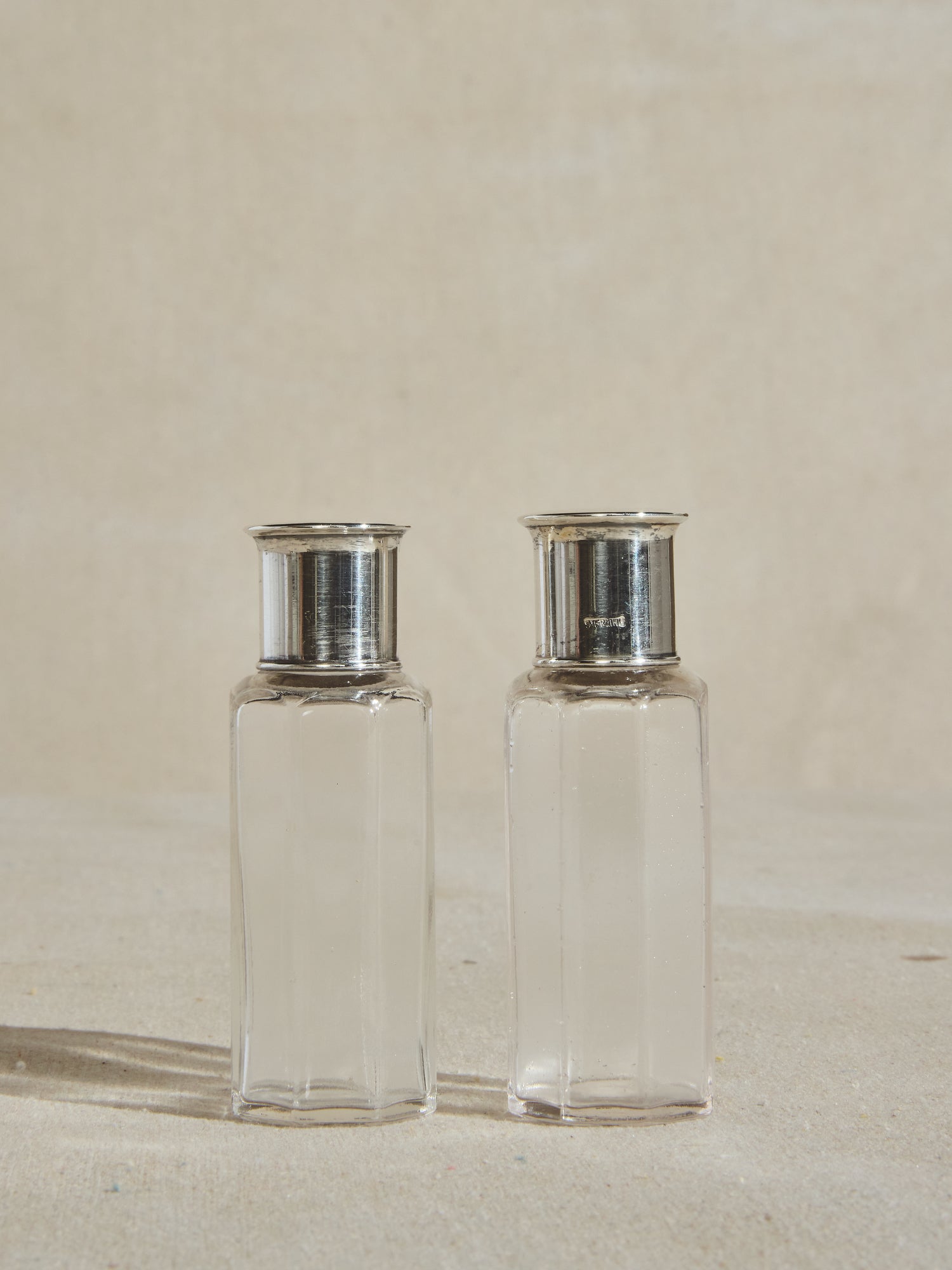 Bouteilles de rêve en argent sterling