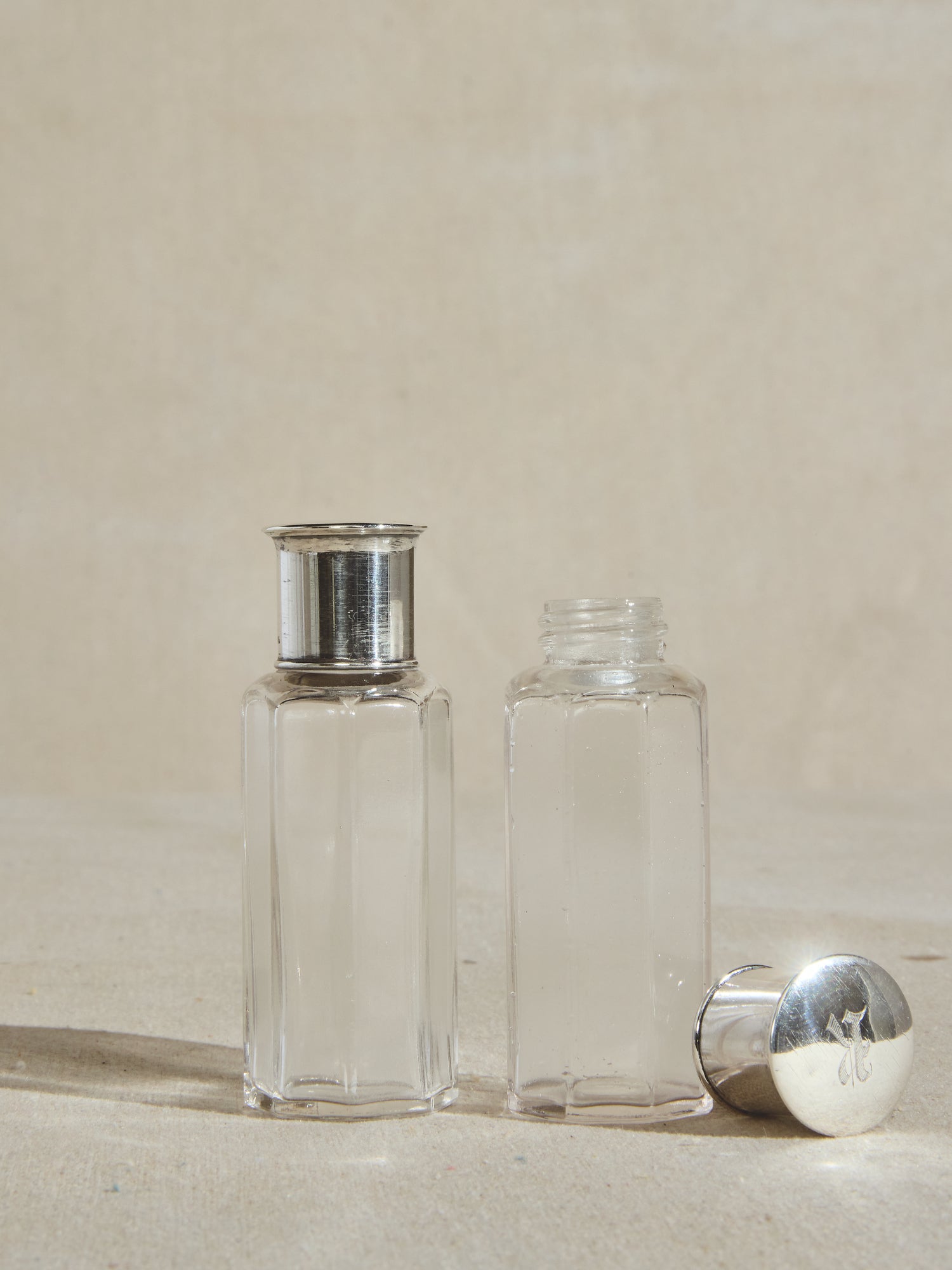Bouteilles de rêve en argent sterling