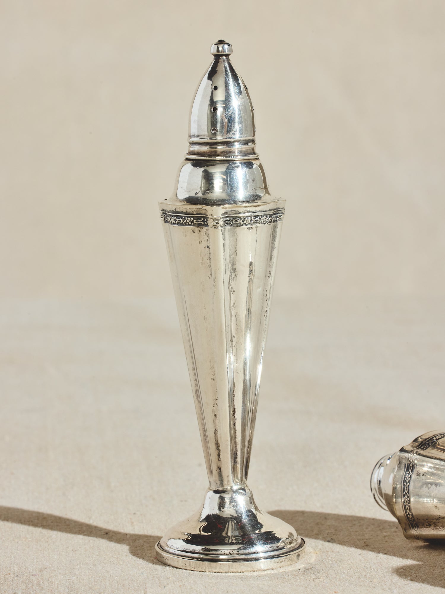 Silver Weighted Salt & Pepper Shakers
