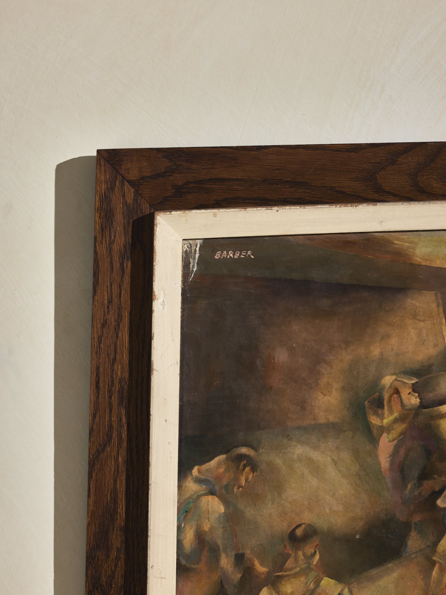 Barber WPA Oil Painting