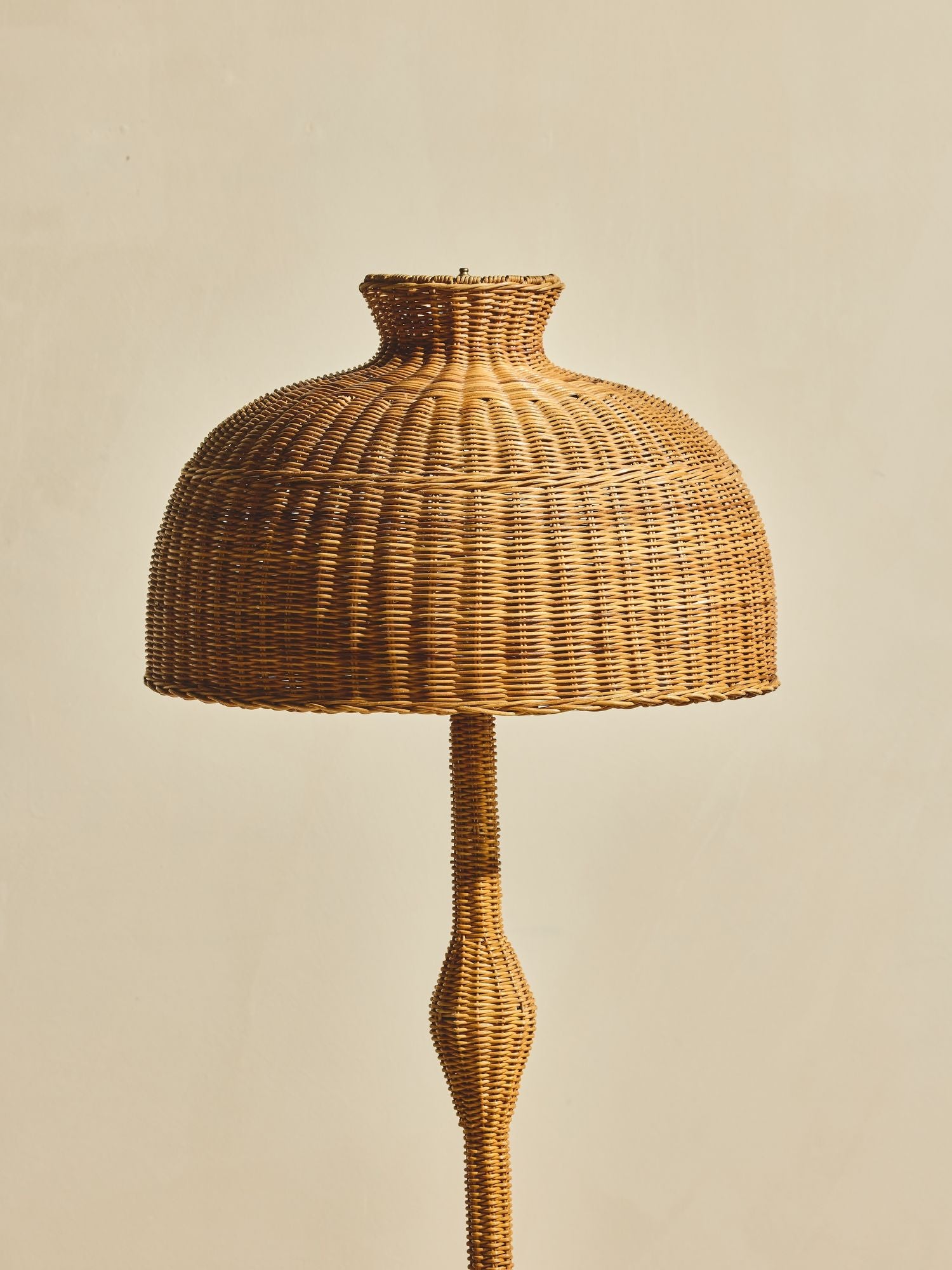 Woven Rattan Floor Lamp