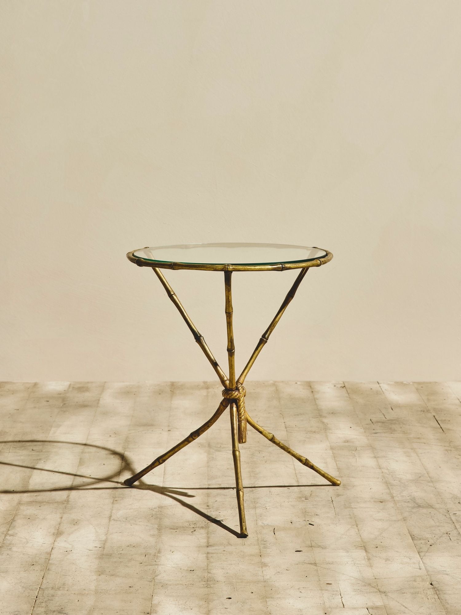 Tripod Bamboo Side Table