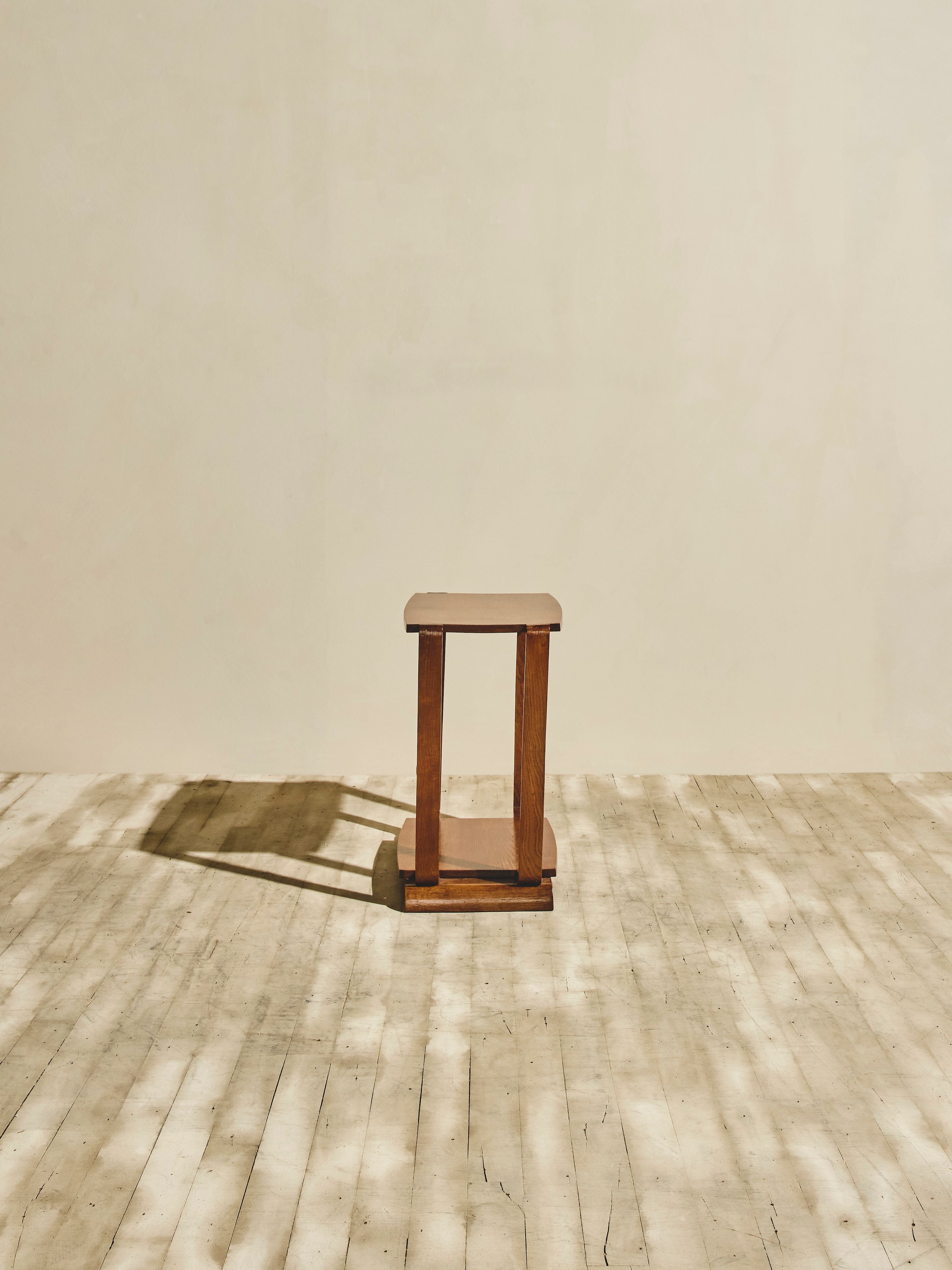 1930s French Walnut Side Table