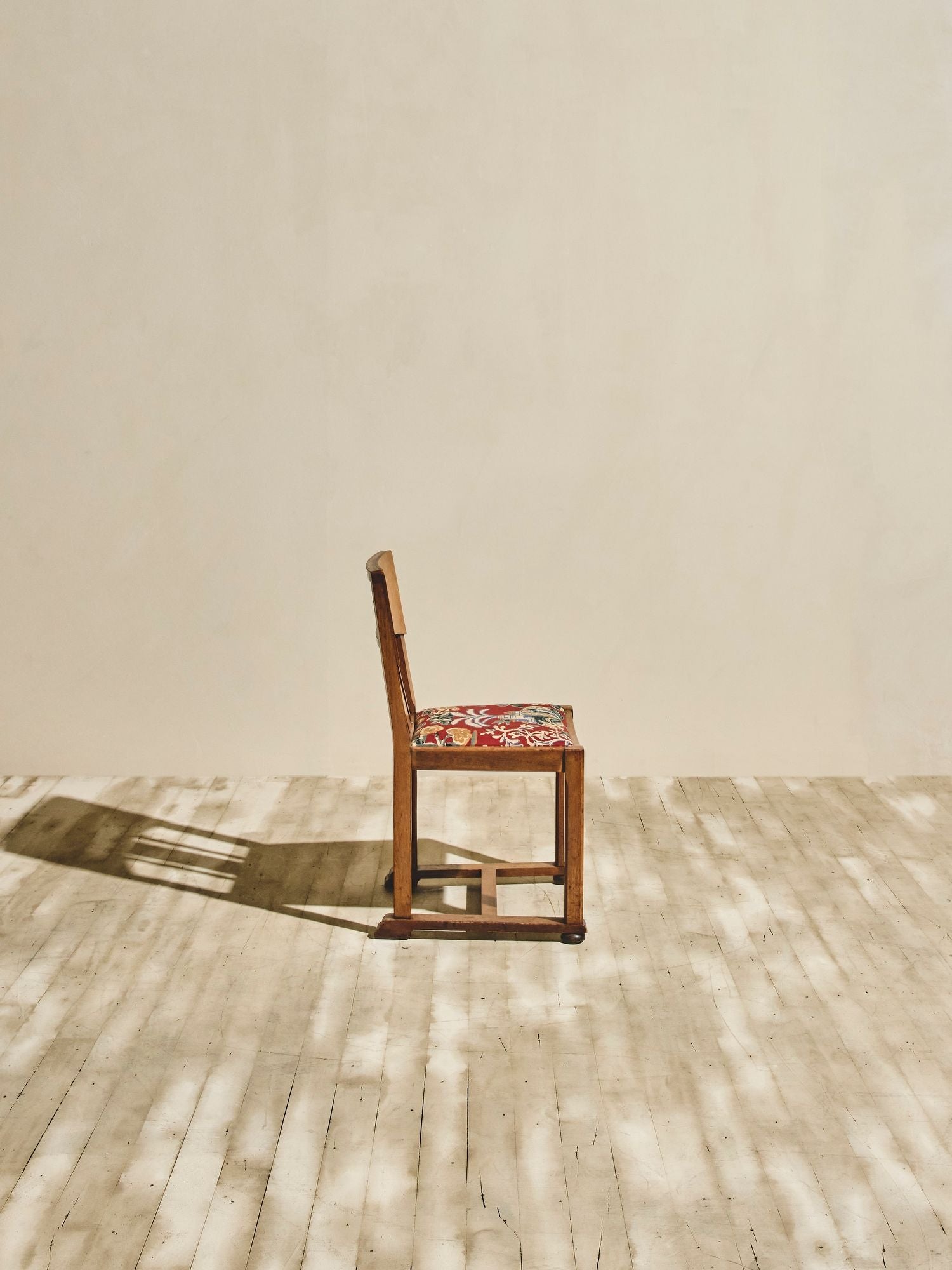 Set of 4 - 1920's Vintage Vermilion Flora Chairs