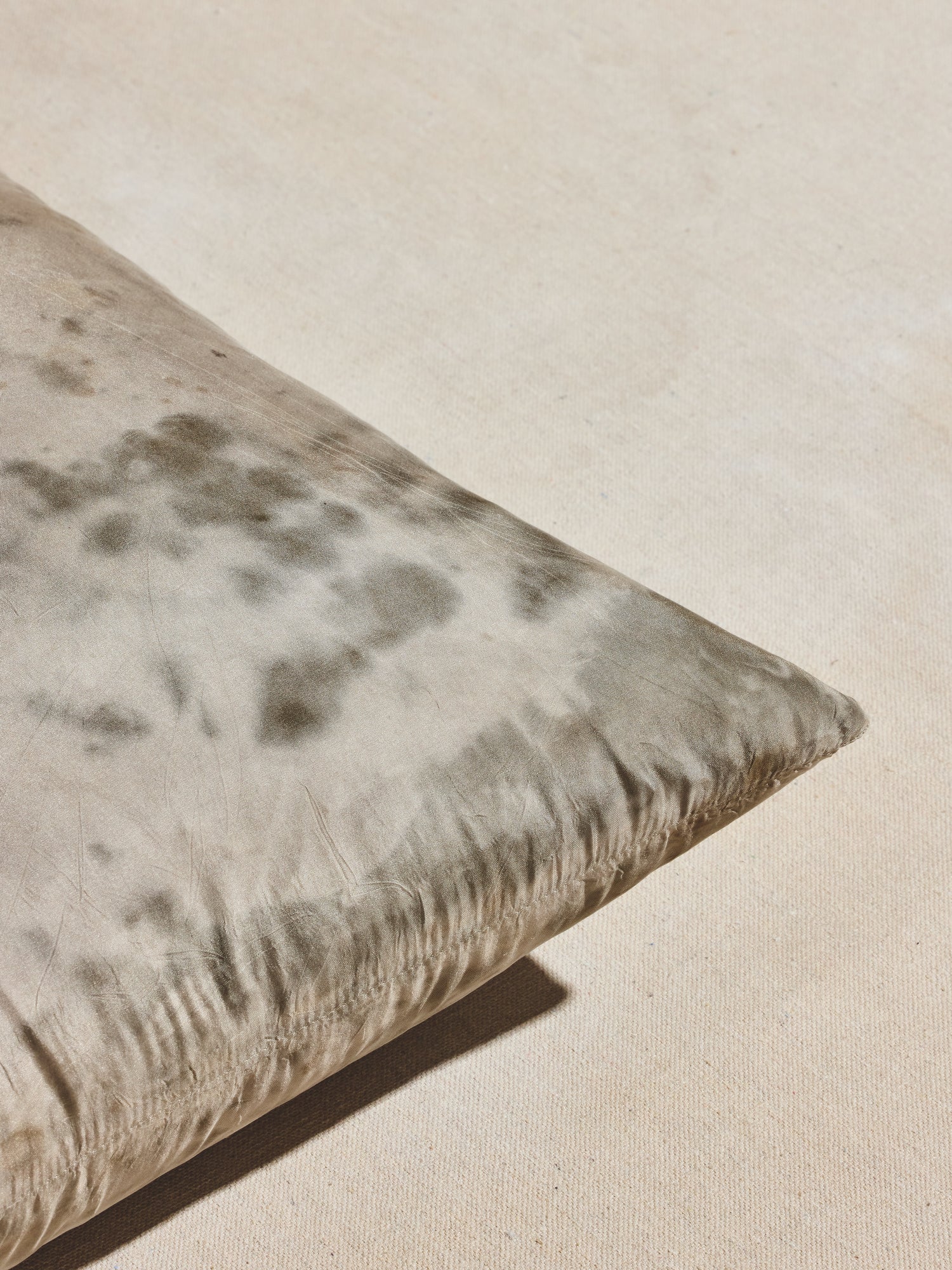 Silver Silk Pillow