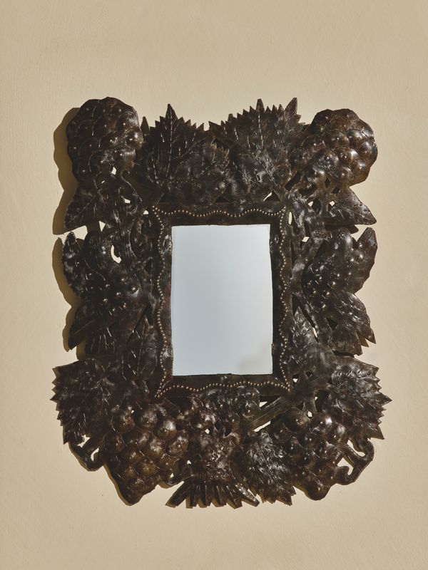 Leaf Motif Small Mirror by Norbert Milfort