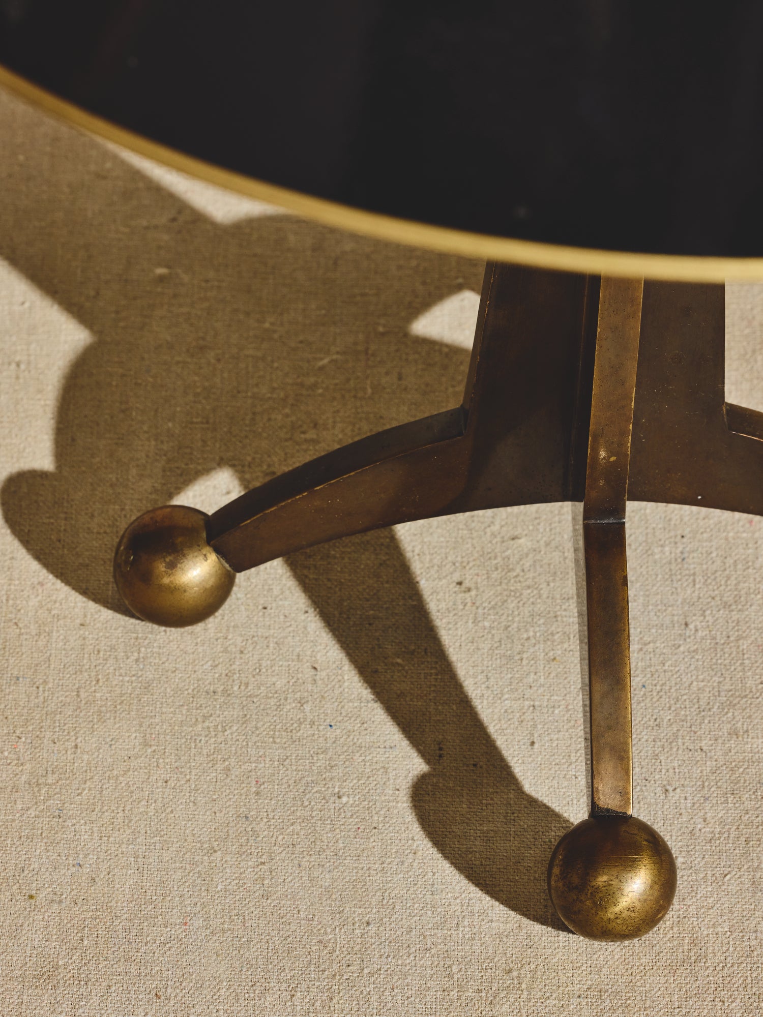 French Brass Table Lamp