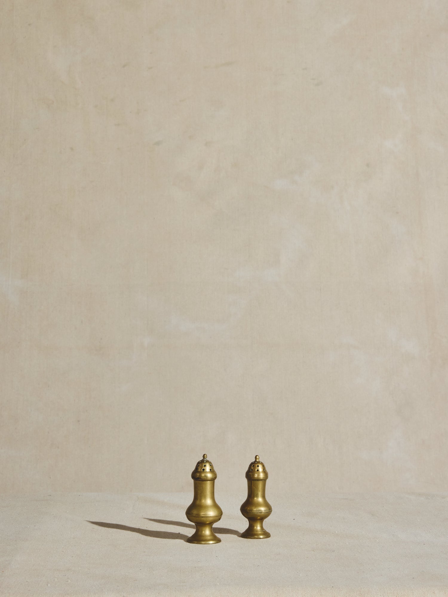 Brass Salt and Pepper Shakers