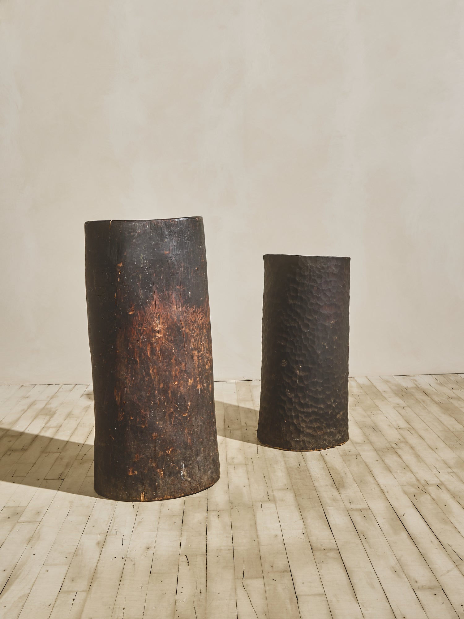 Jardinières en bois creux