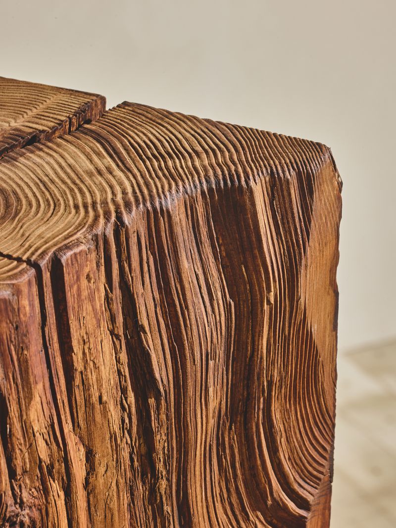 Hewn Wood Plinths