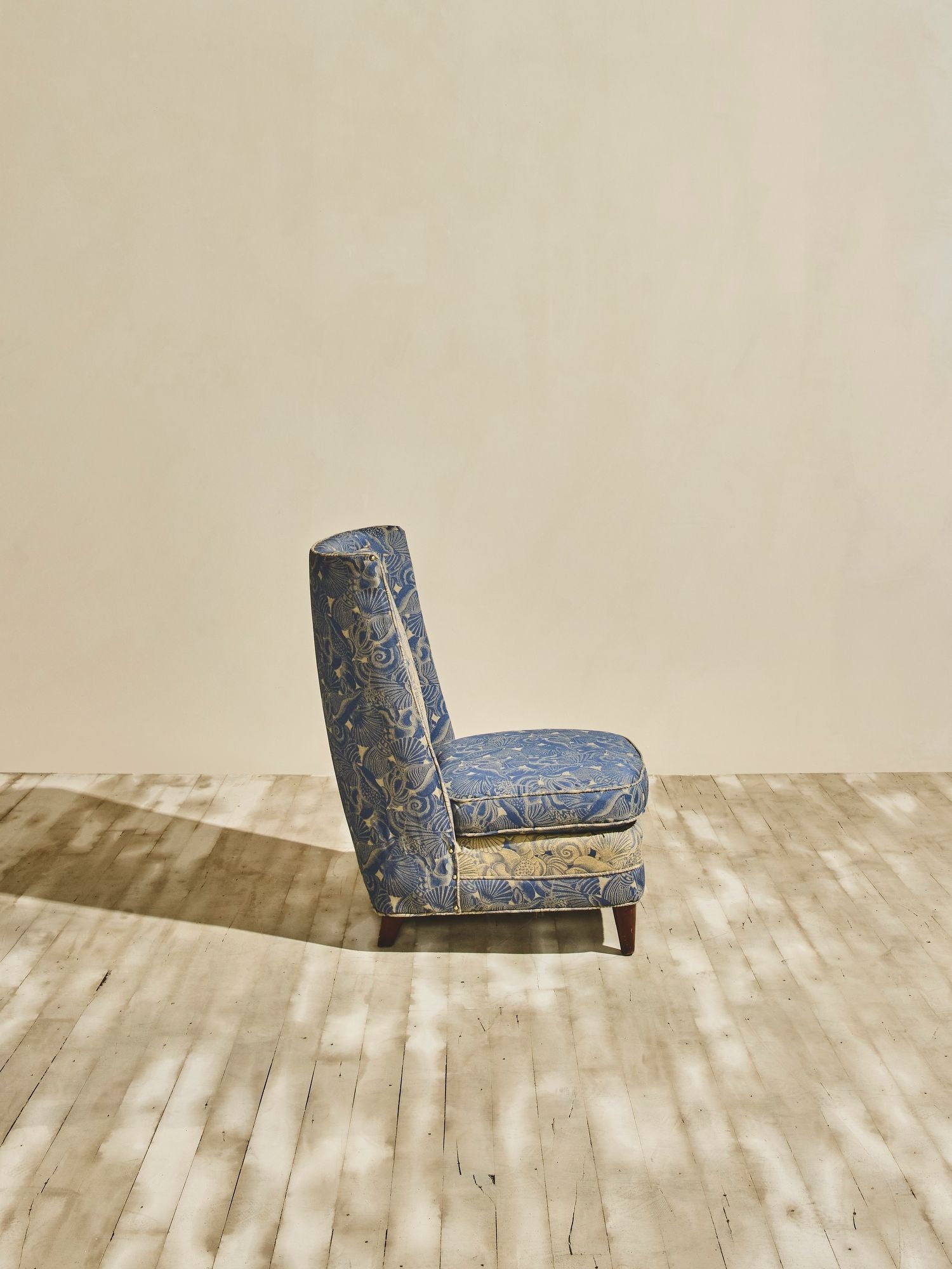 Pair of 1940's French Slipper Chairs