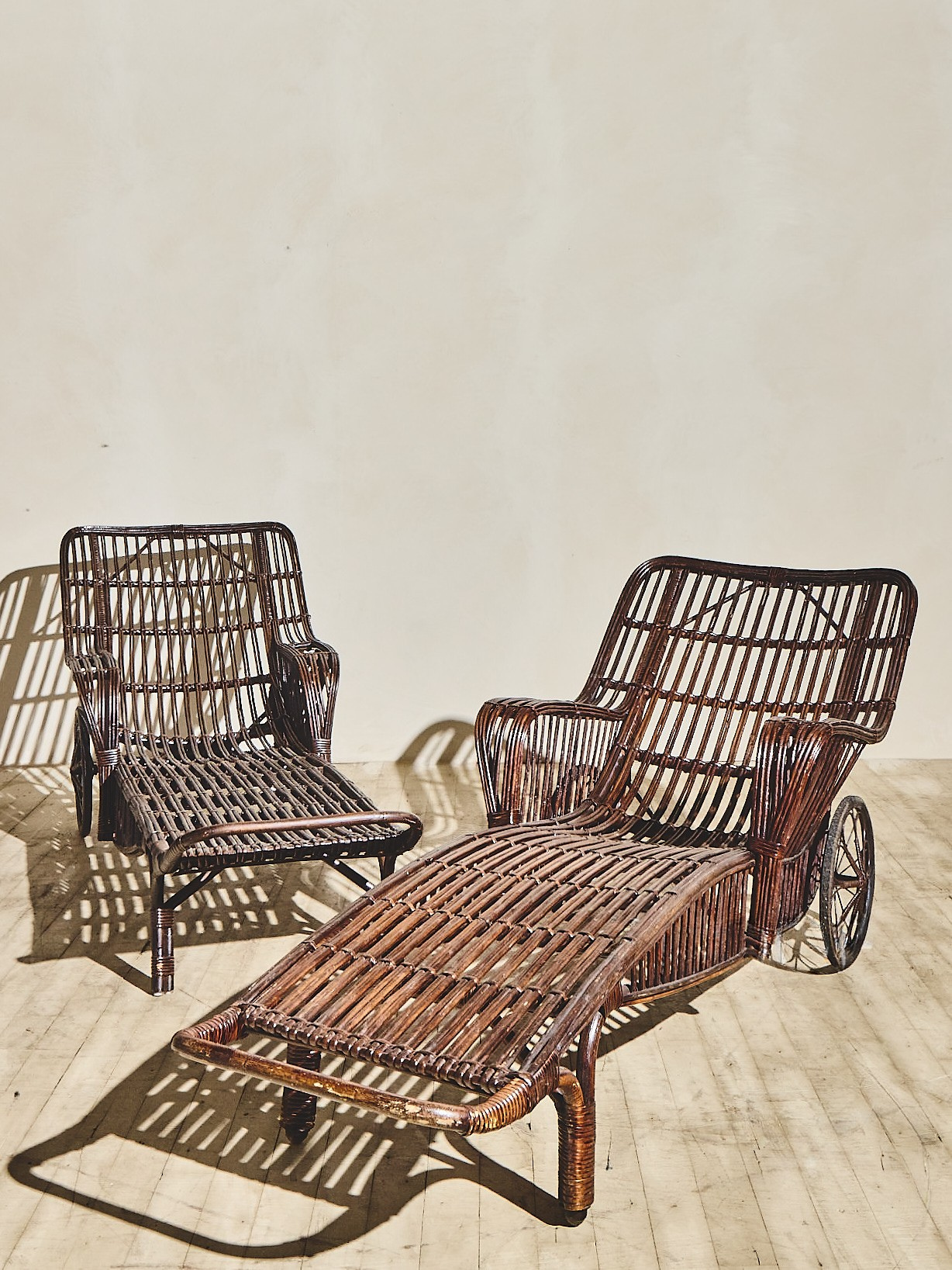 The Maren Wicker Lounge Chairs - Set of 2