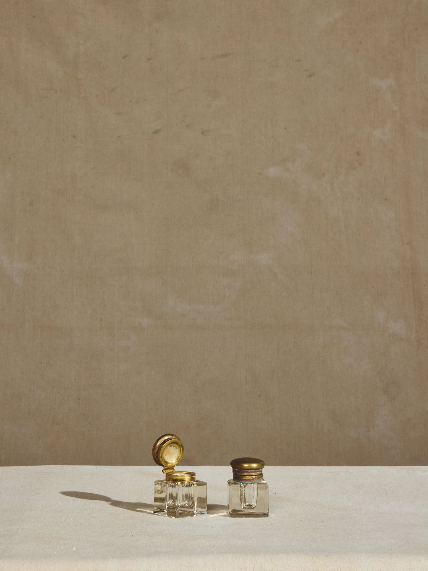 French Crystal Inkwells