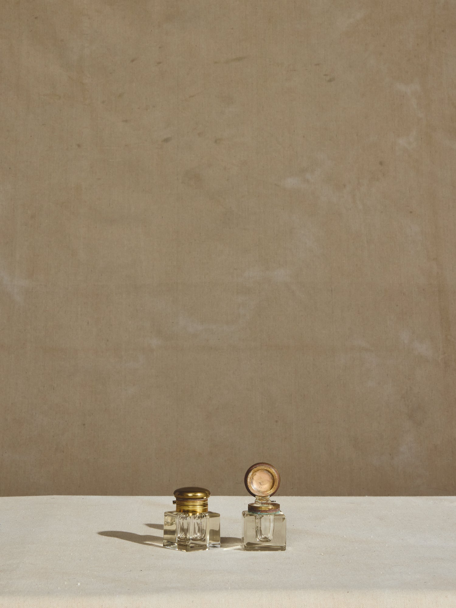 French Crystal Inkwells