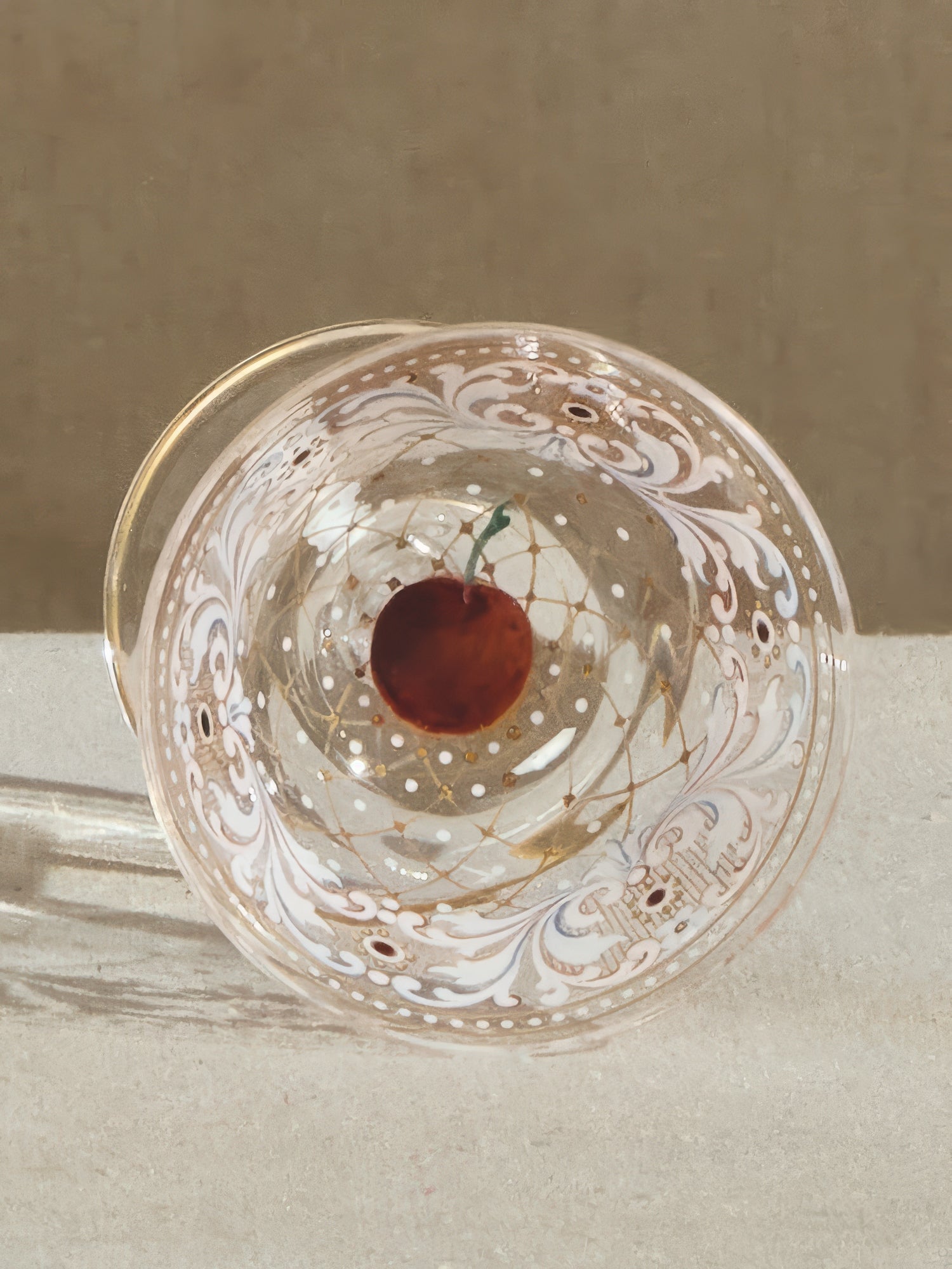 Painted Cordial Glass Set