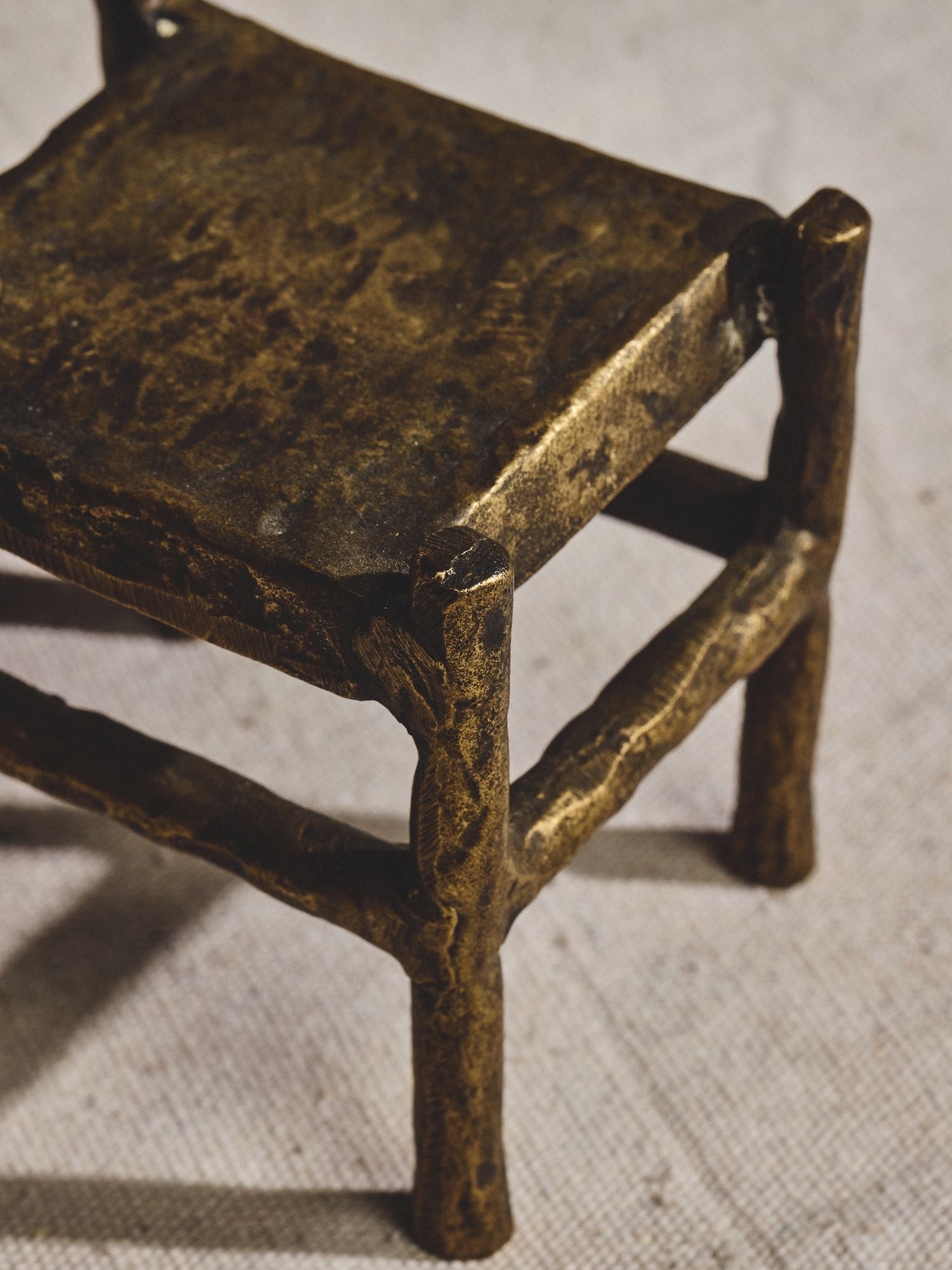 Cast Iron Chair Sculpture