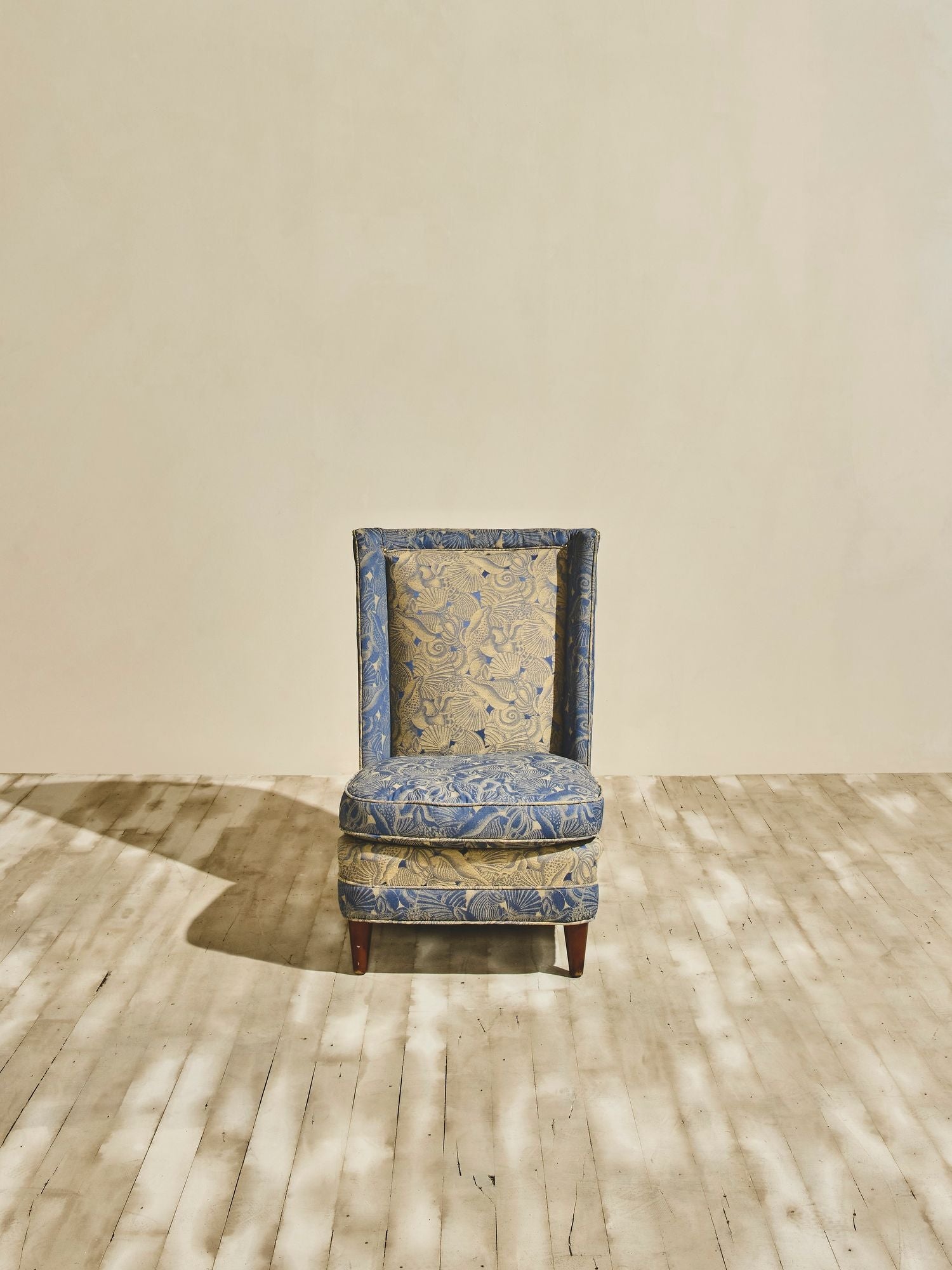 Pair of 1940's French Slipper Chairs