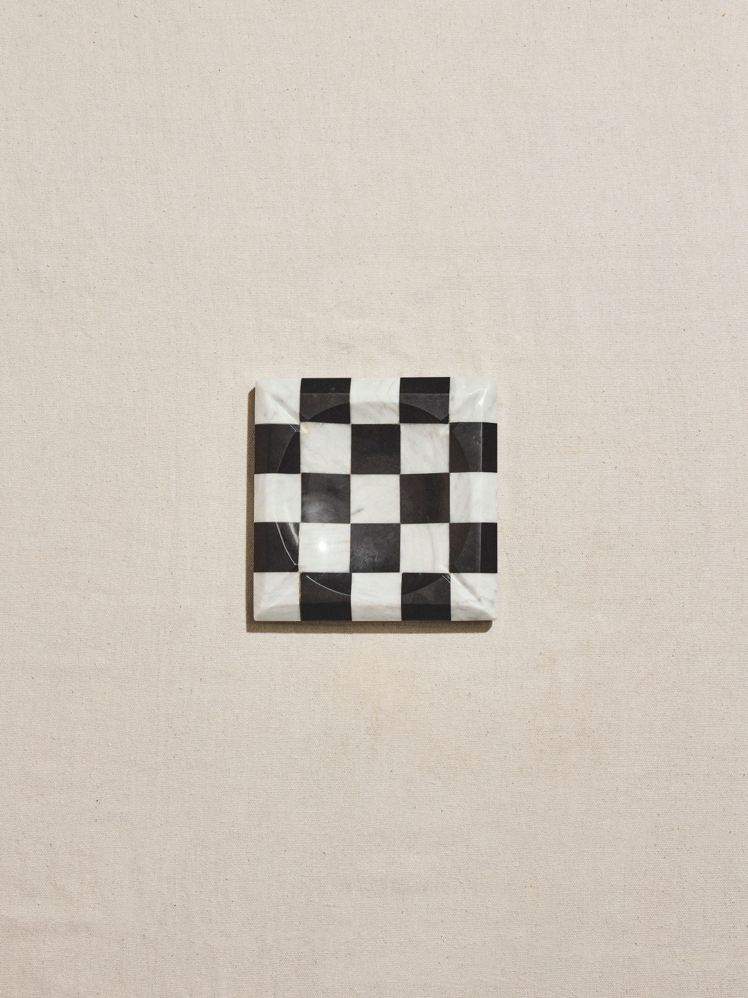 Checkerboard Marble Tray
