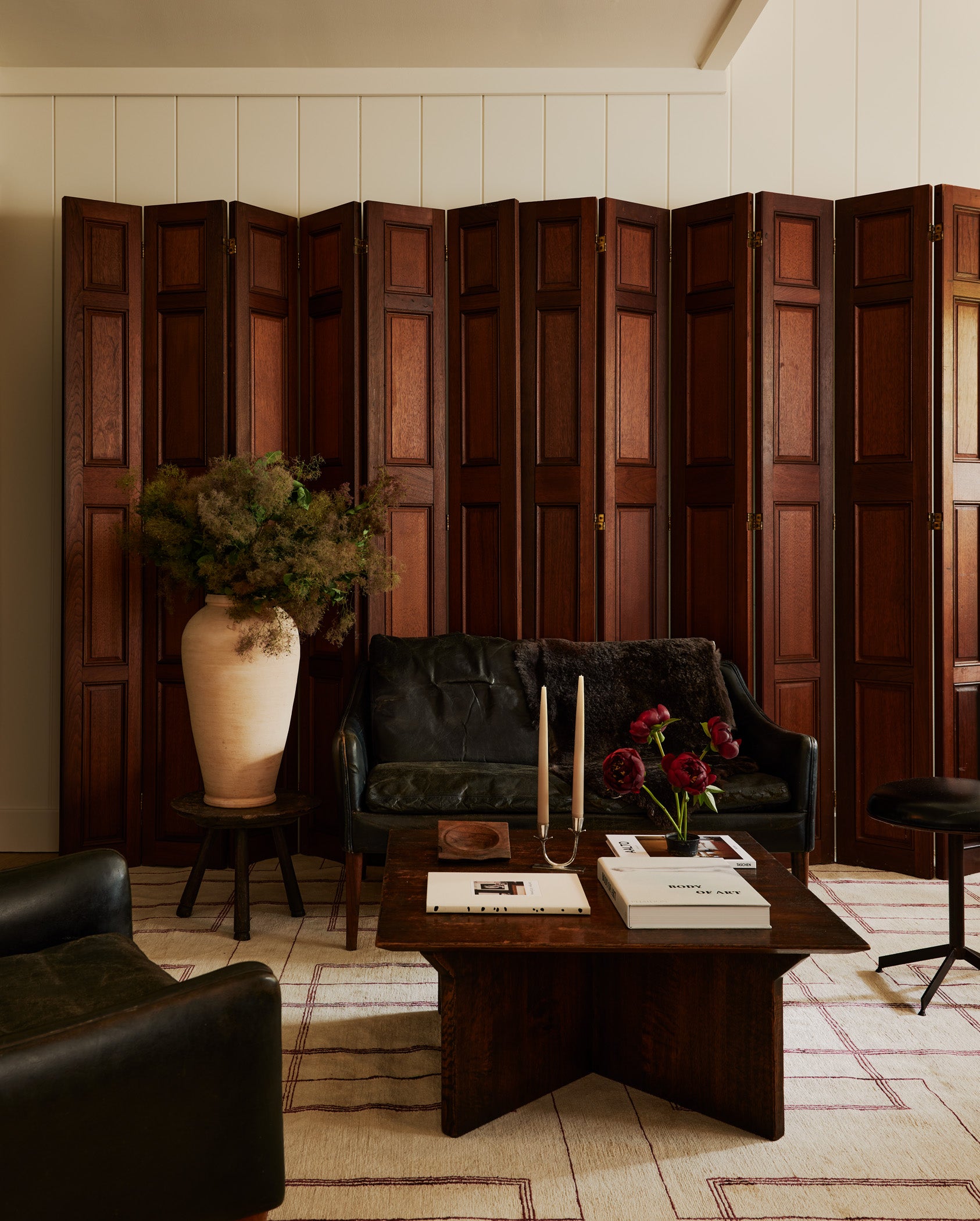 Wooden Panel Room Divider