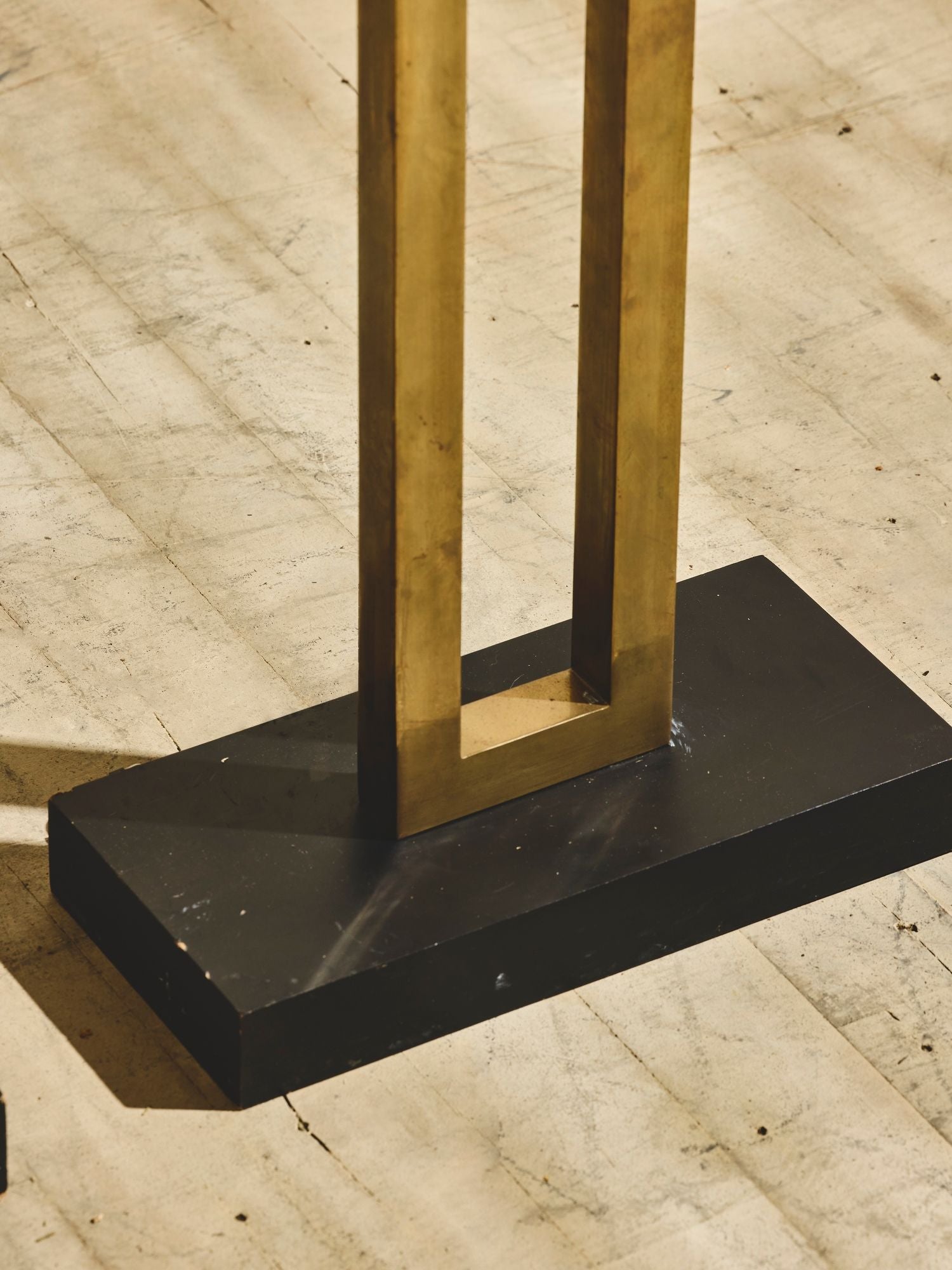 1980's Modern Brass Floor Lamp