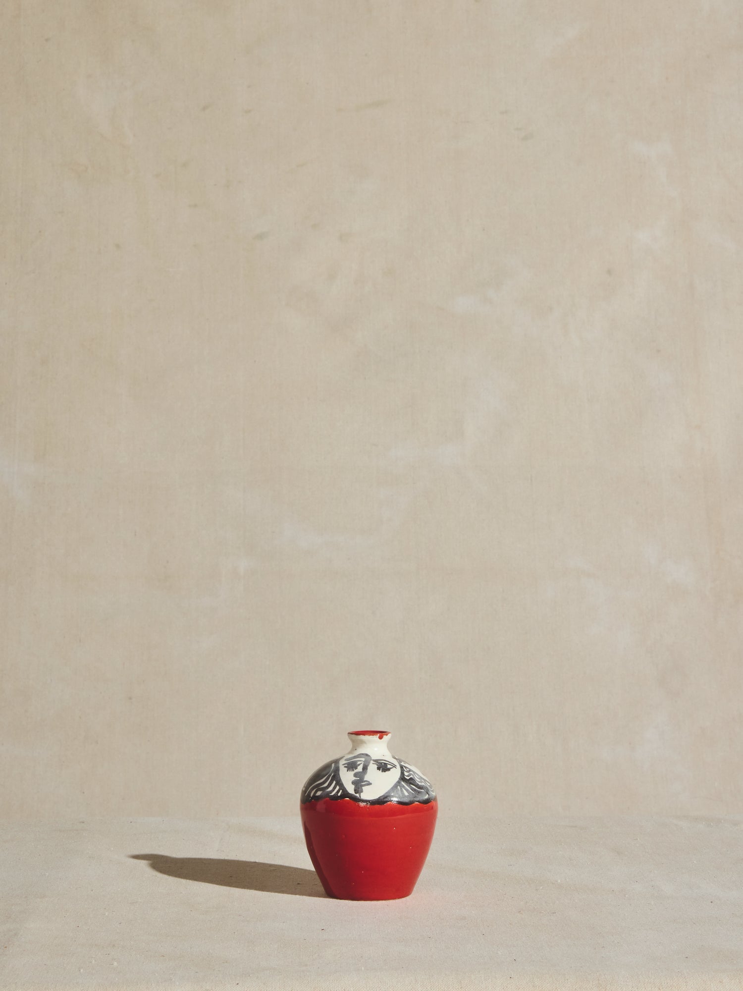 Red Face Vase