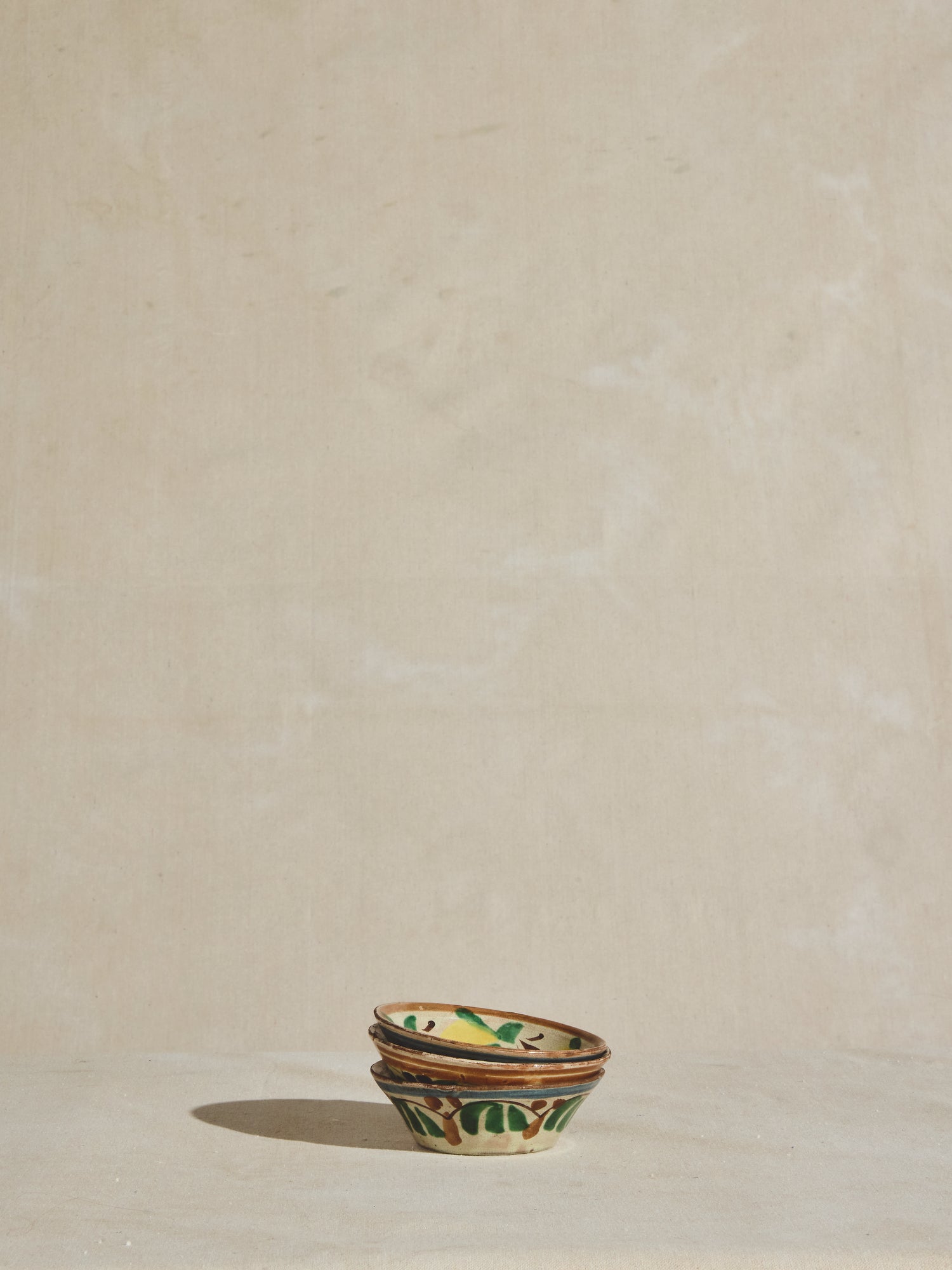 Redware Painted Bowls