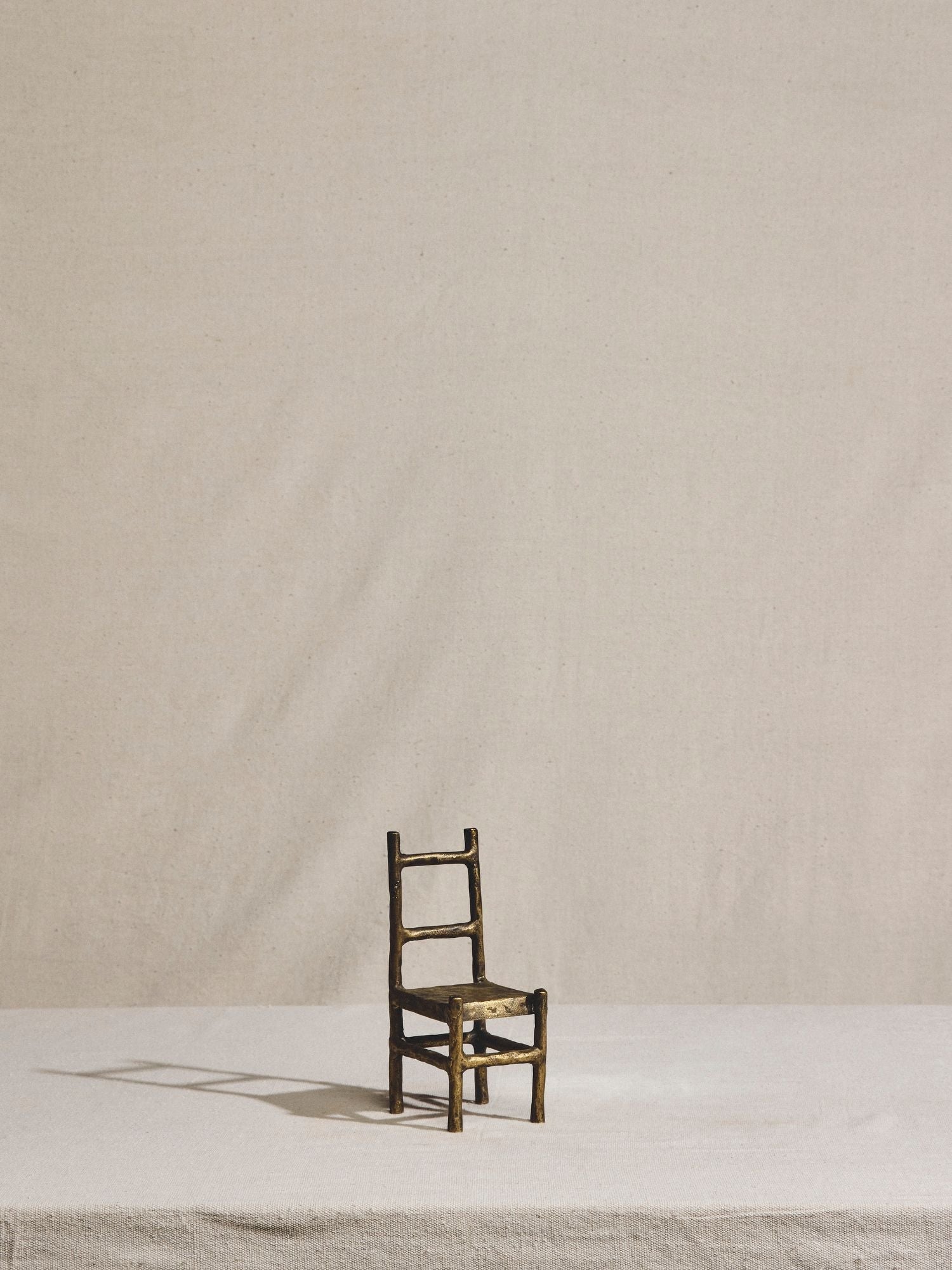 Cast Iron Chair Sculpture