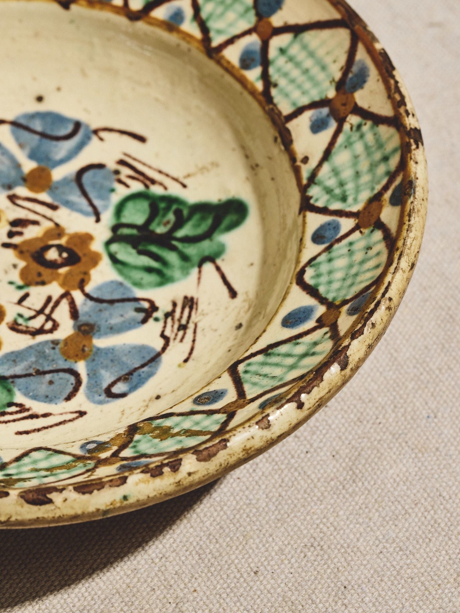Blue Flower Painted Bowl