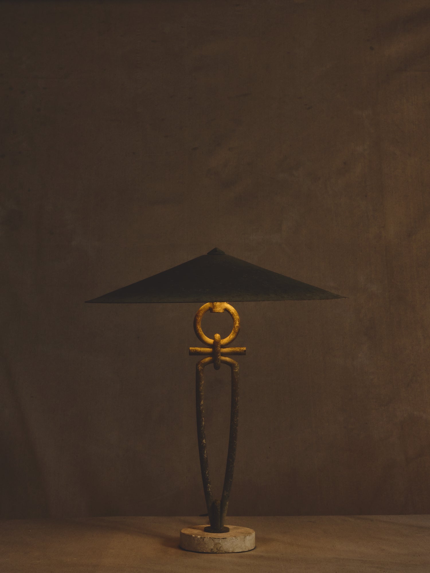 Travertine Table Lamp