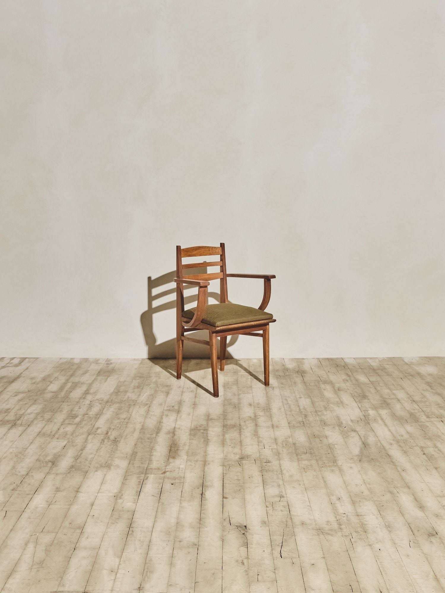 Pair of Mid-Century Walnut Armchairs