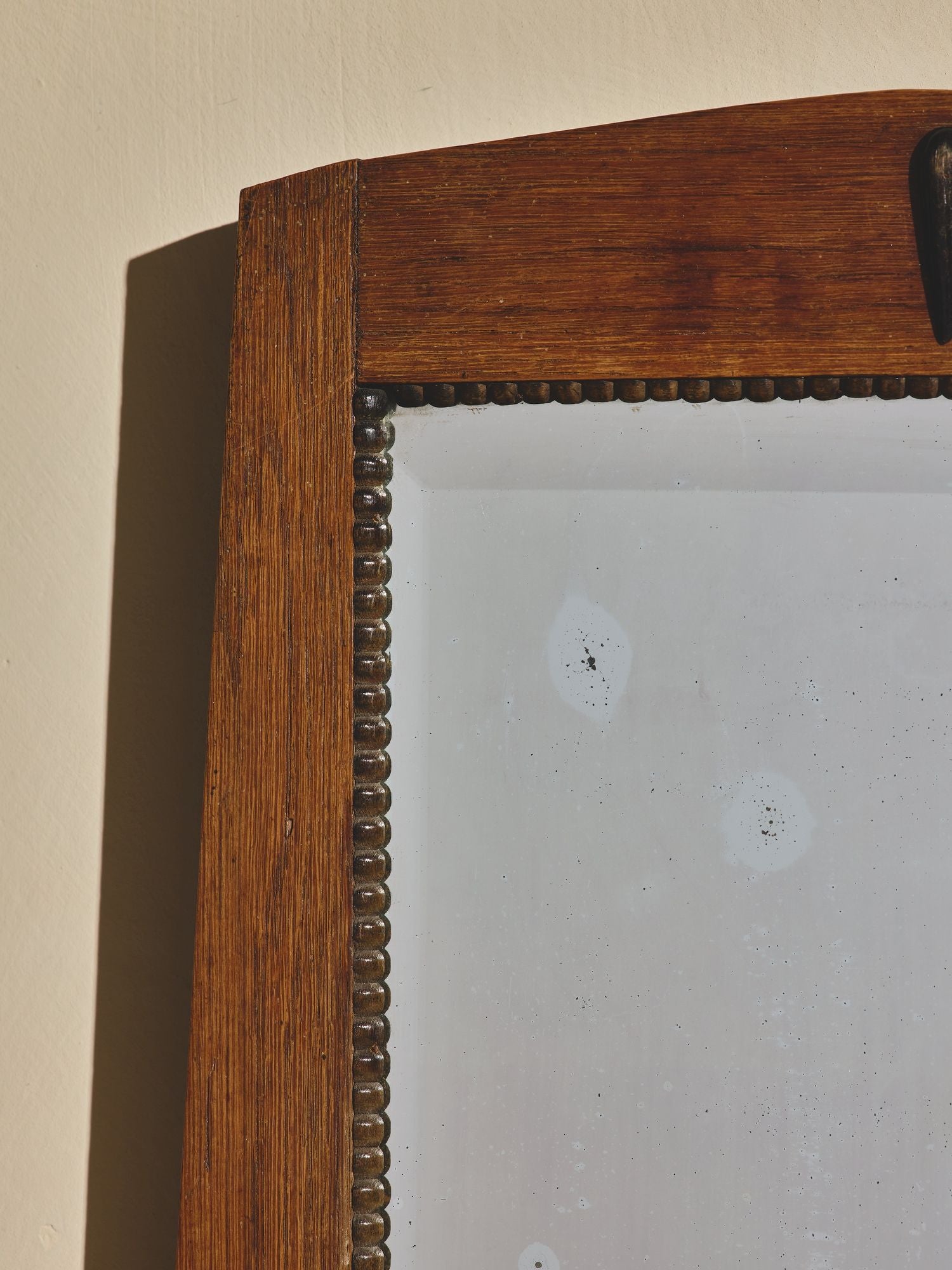 Vintage Oak Art Deco Mirror