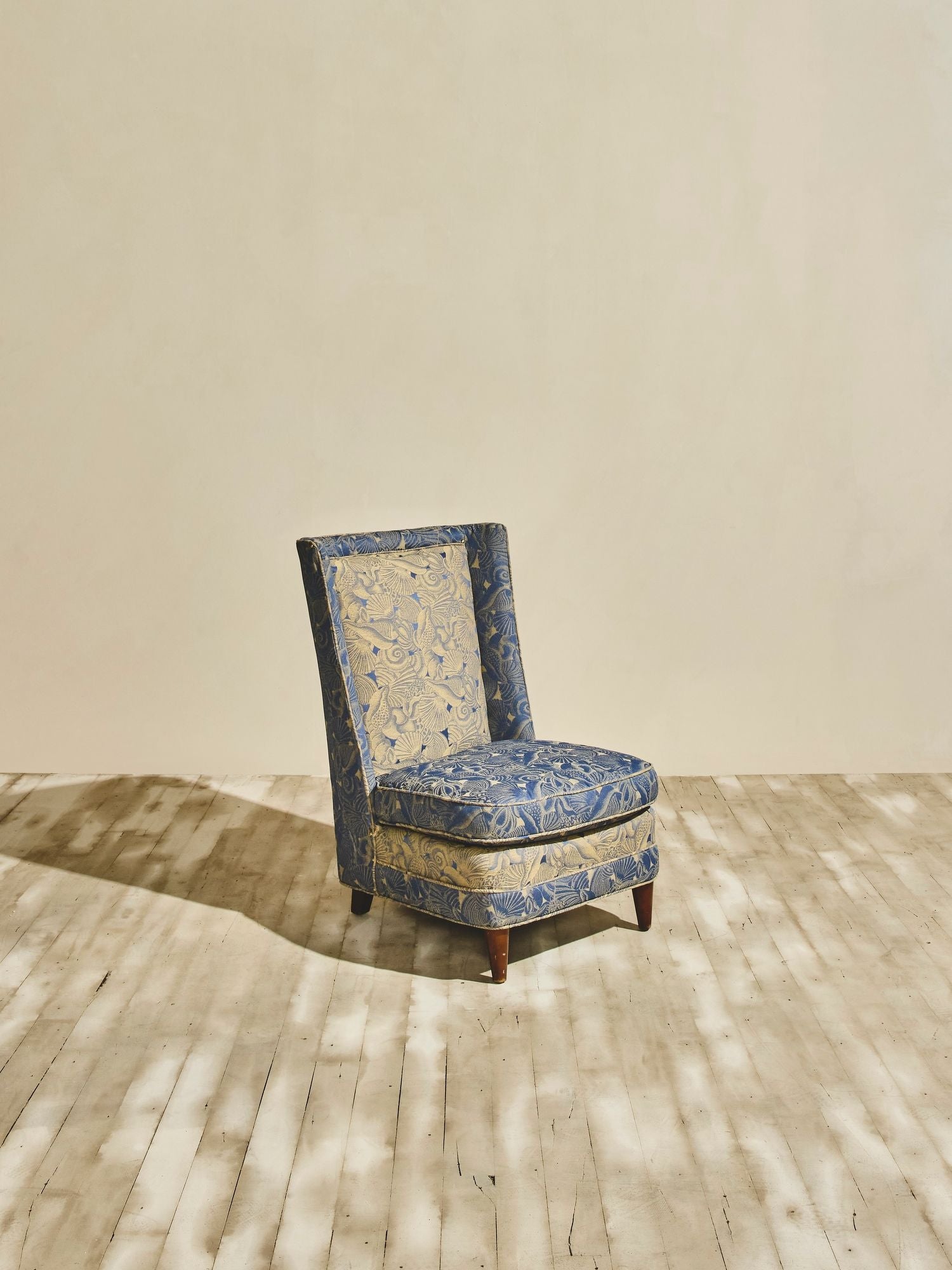 Pair of 1940's French Slipper Chairs