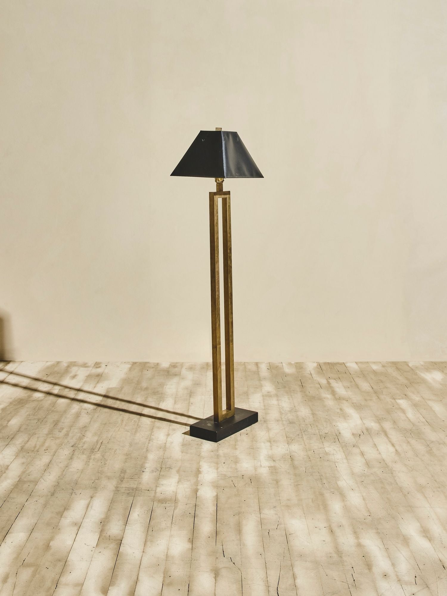 1980's Modern Brass Floor Lamp
