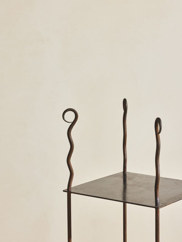 Iron Curl Etegere