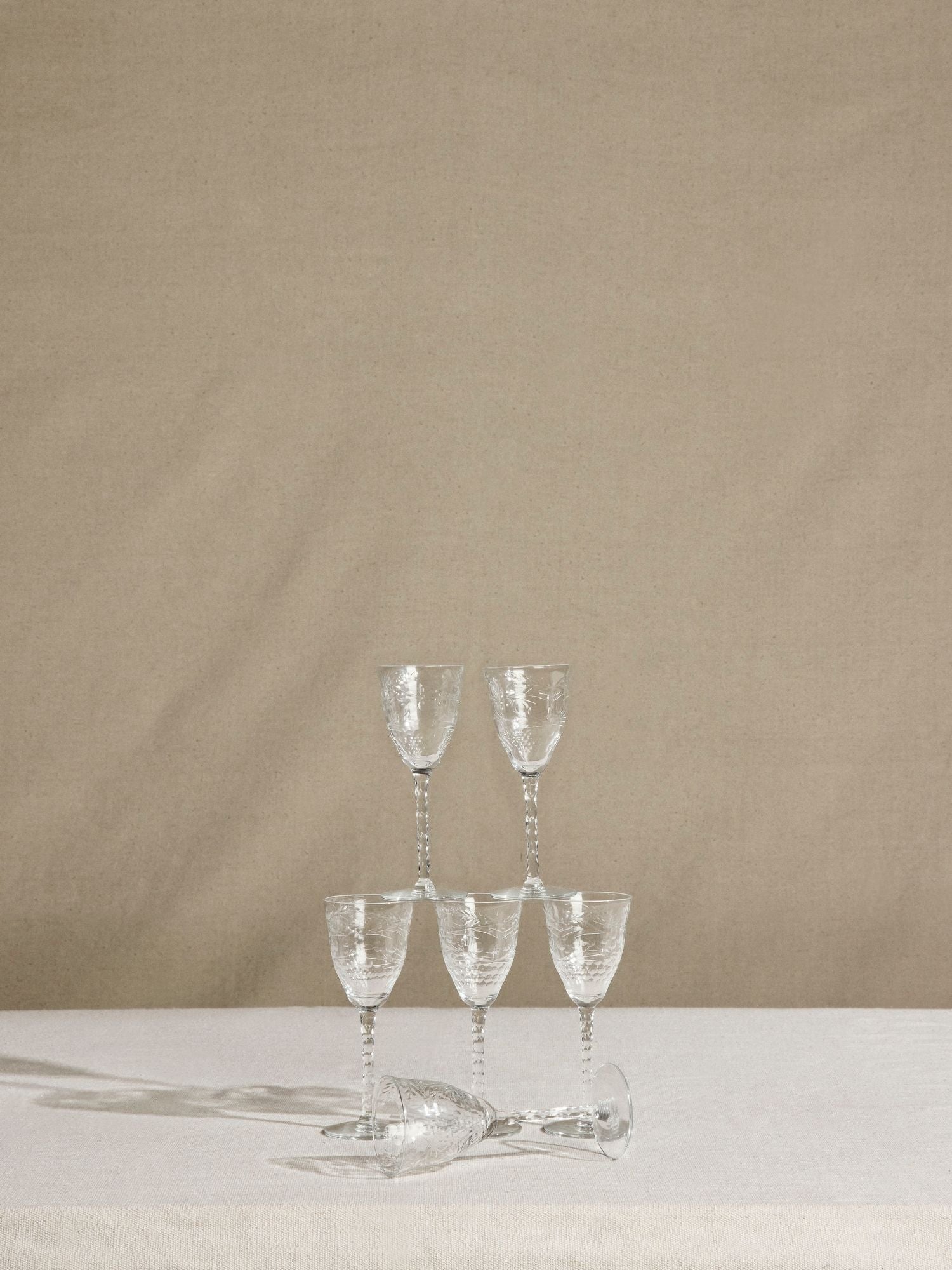 Etched Crystal Cordials