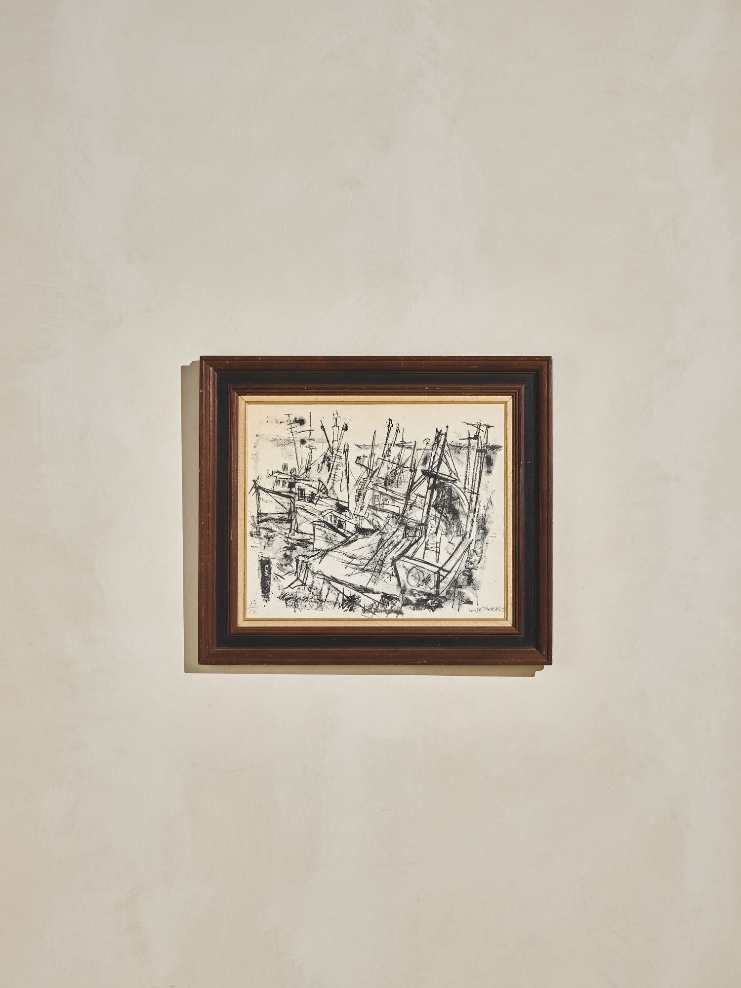 Abstract Harbor Scene