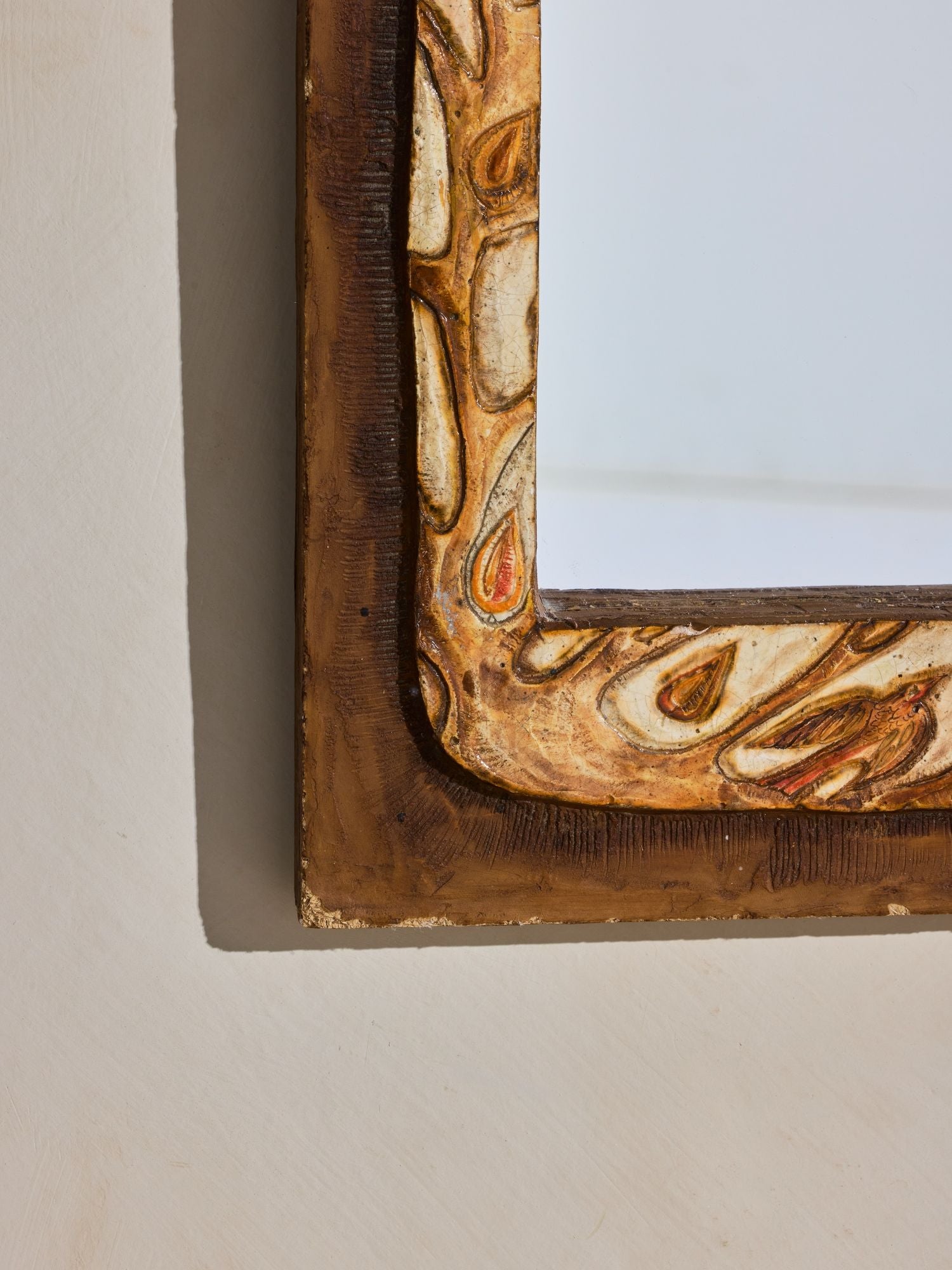 Hand-Carved Frame Mirror