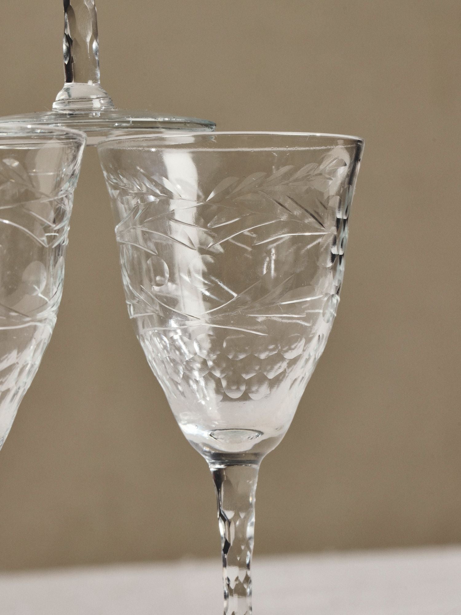 Etched Crystal Cordials