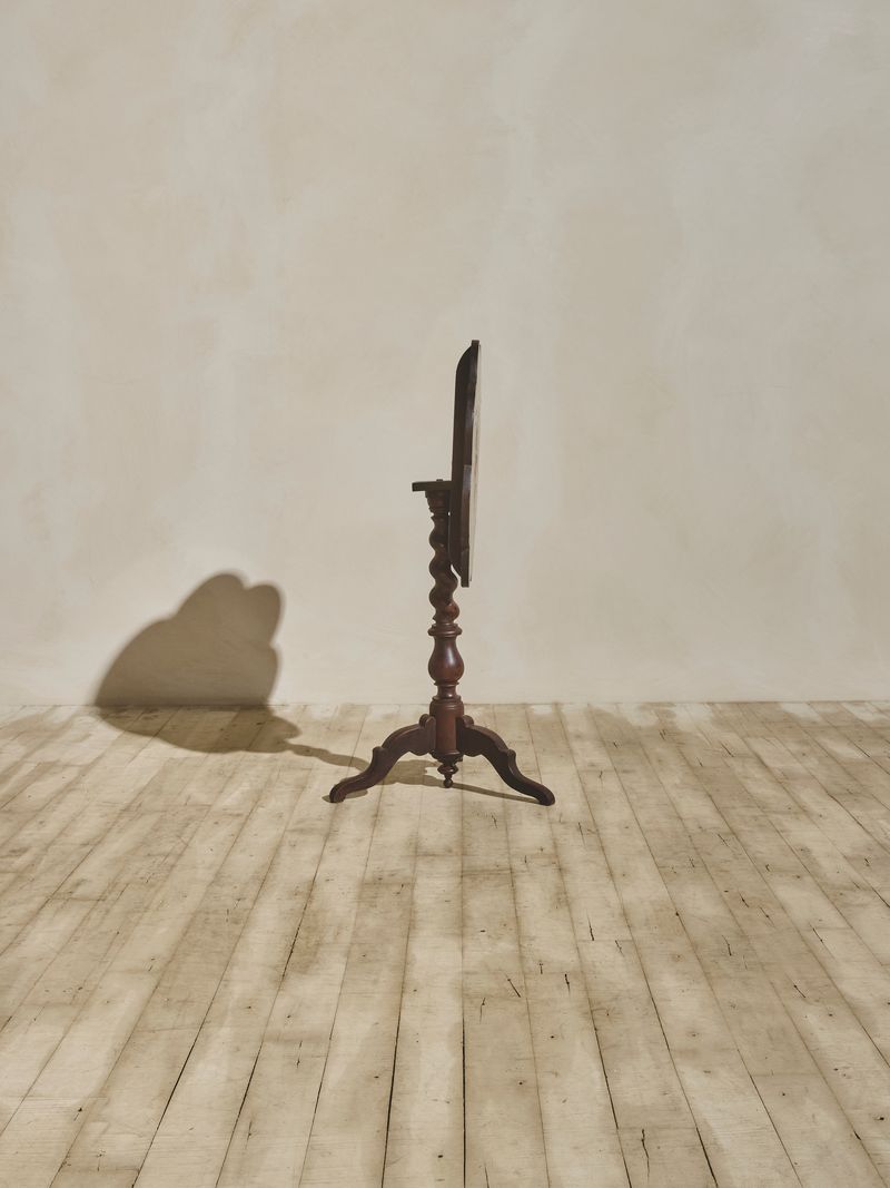 1900's Floral Inlay Tilt Top Table