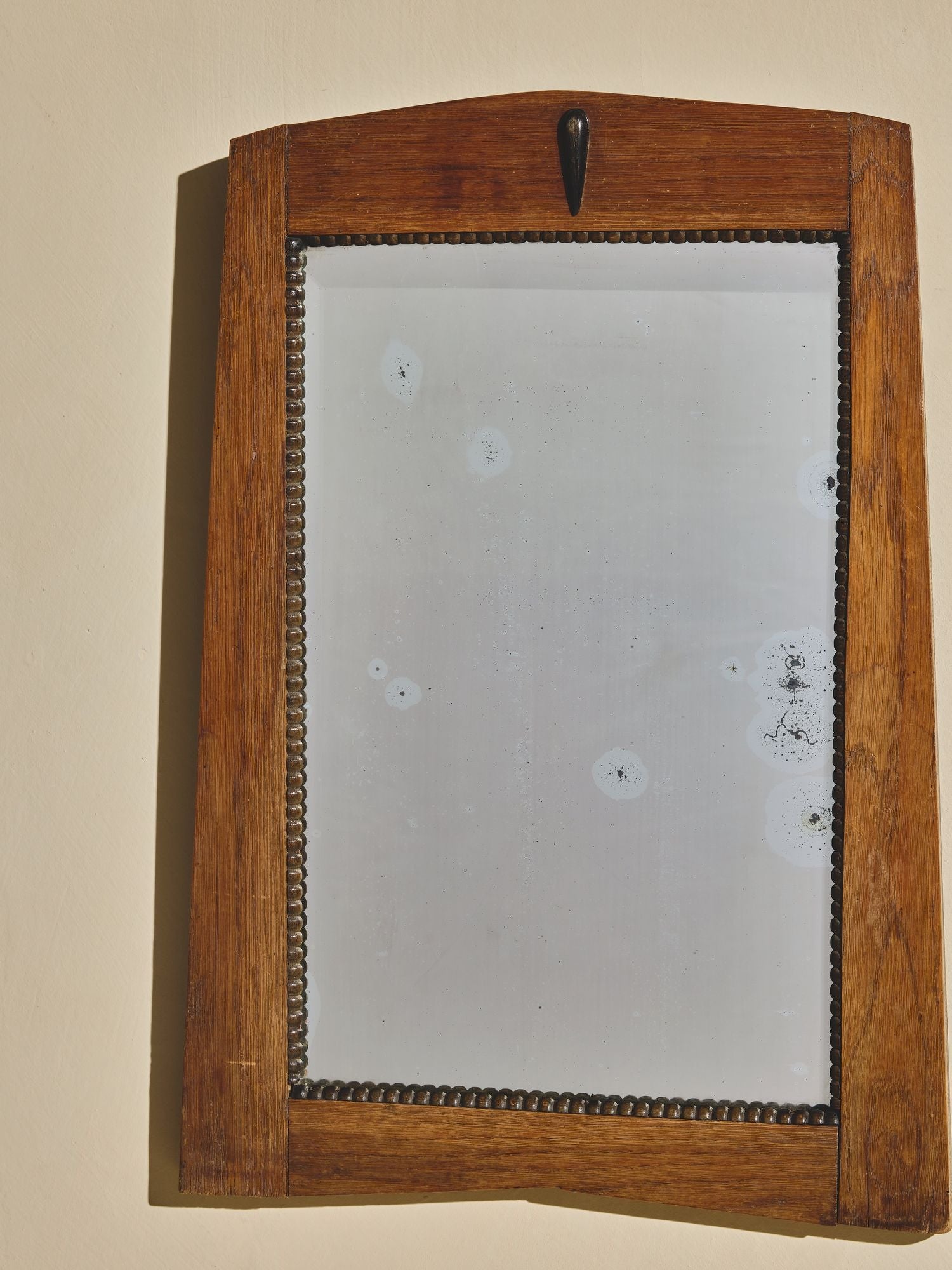 Vintage Oak Art Deco Mirror