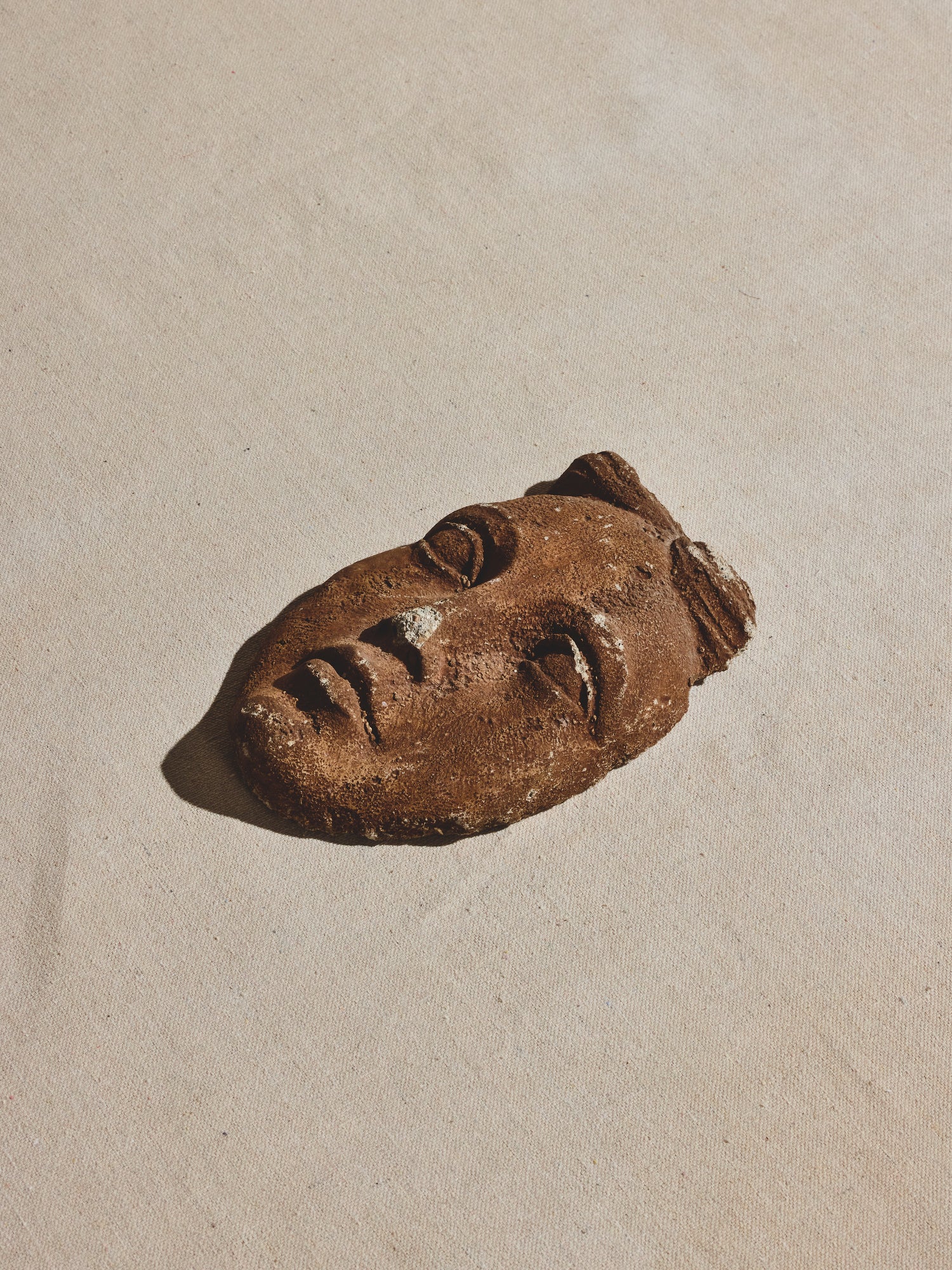 Clay Face Sculpture