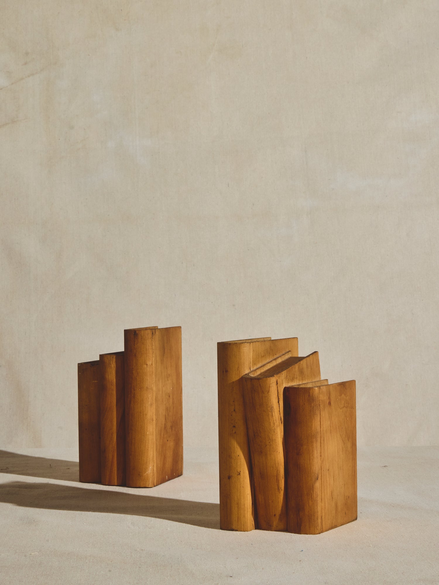 Wooden Bookend Sculpture